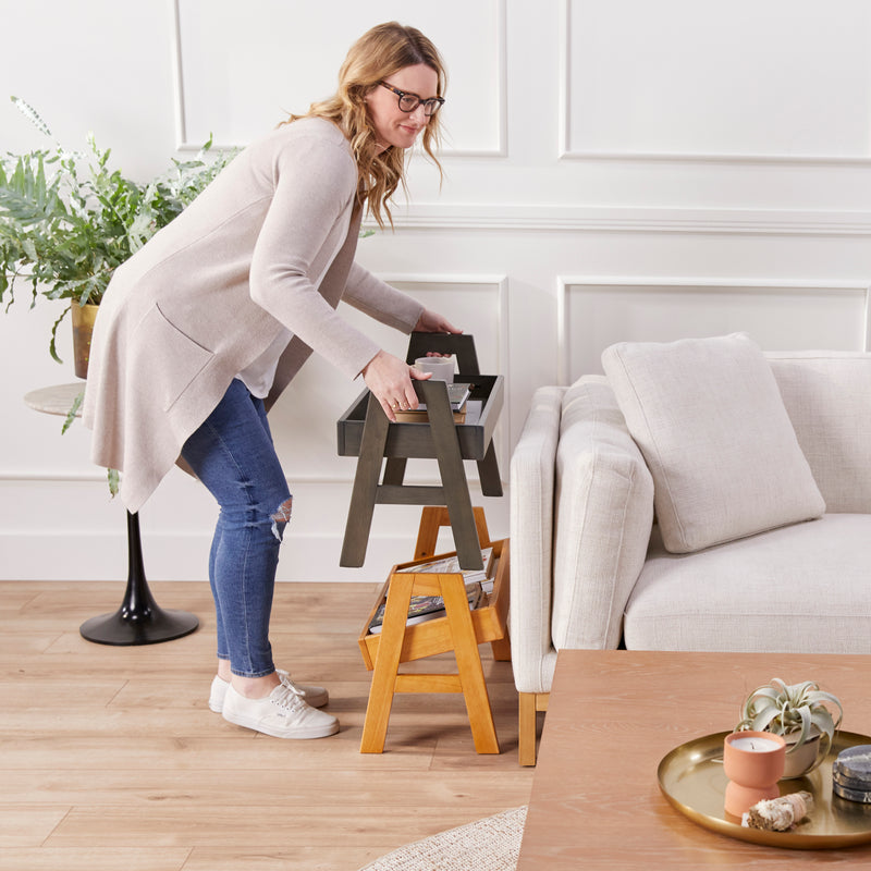 Adjustable Stacking Shelf with Full Edge