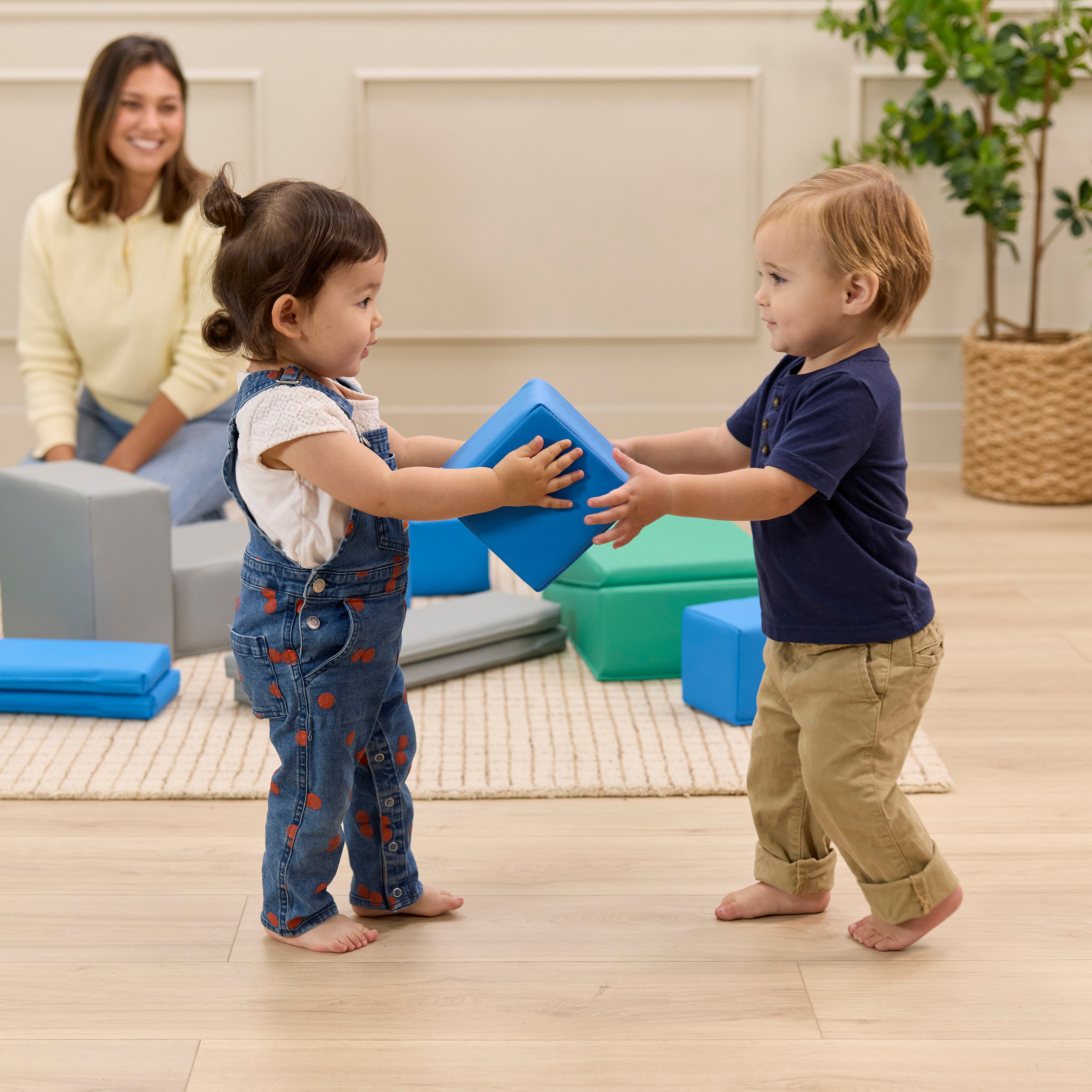 Multi-Shape Foam Building Block Set, 16-Piece