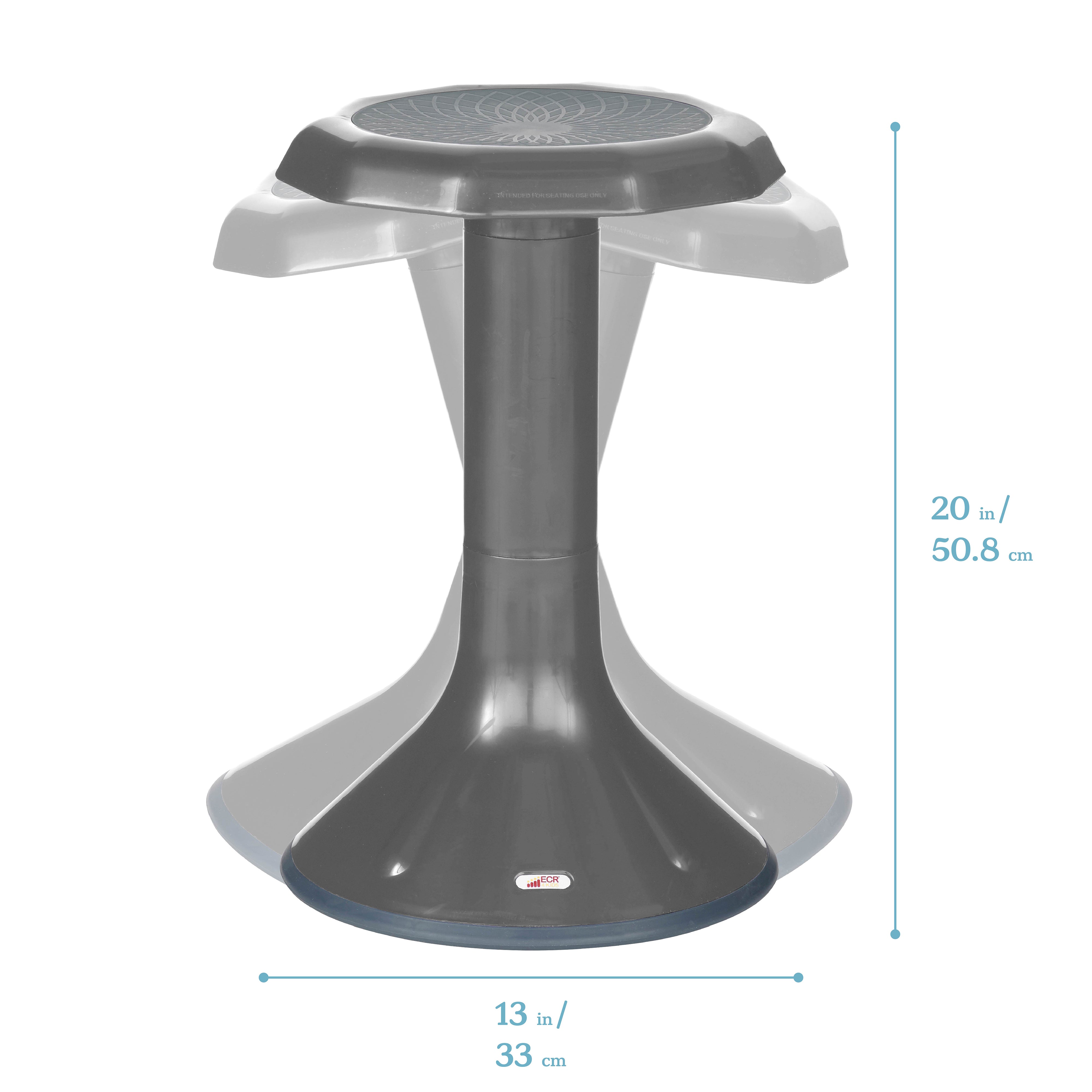 ACE Active Core Engagement Wobble Stool, Portable Flexible Seating, 20in Seat Height
