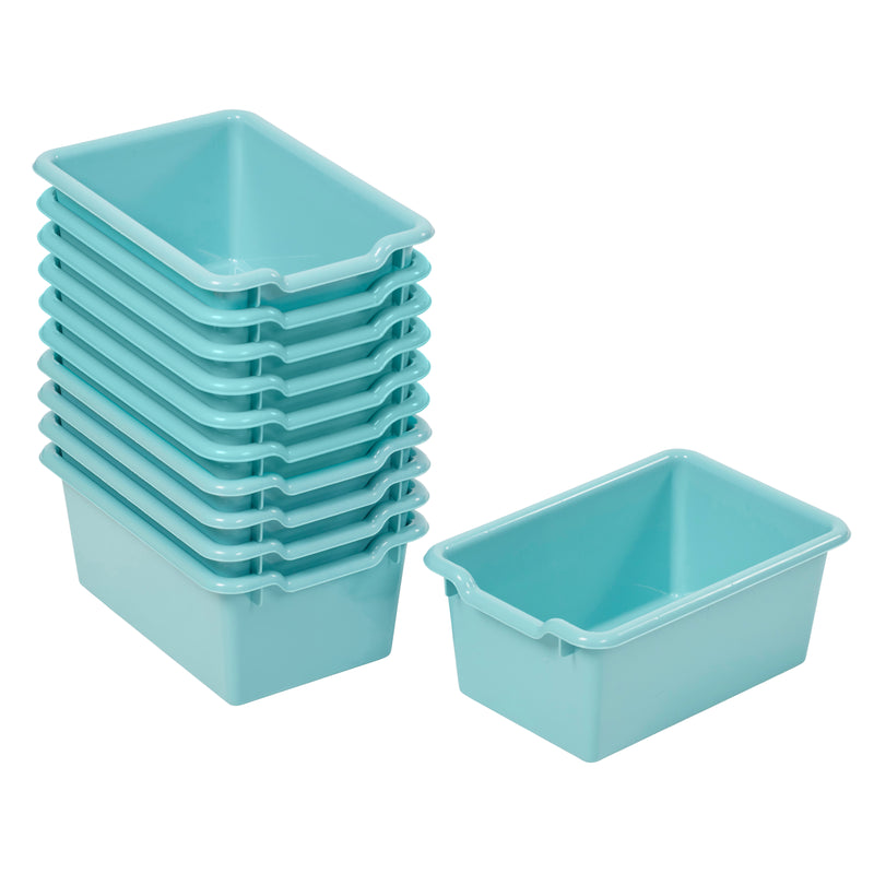 Scoop Front Storage Bins, Multipurpose Organization, 10-Pack