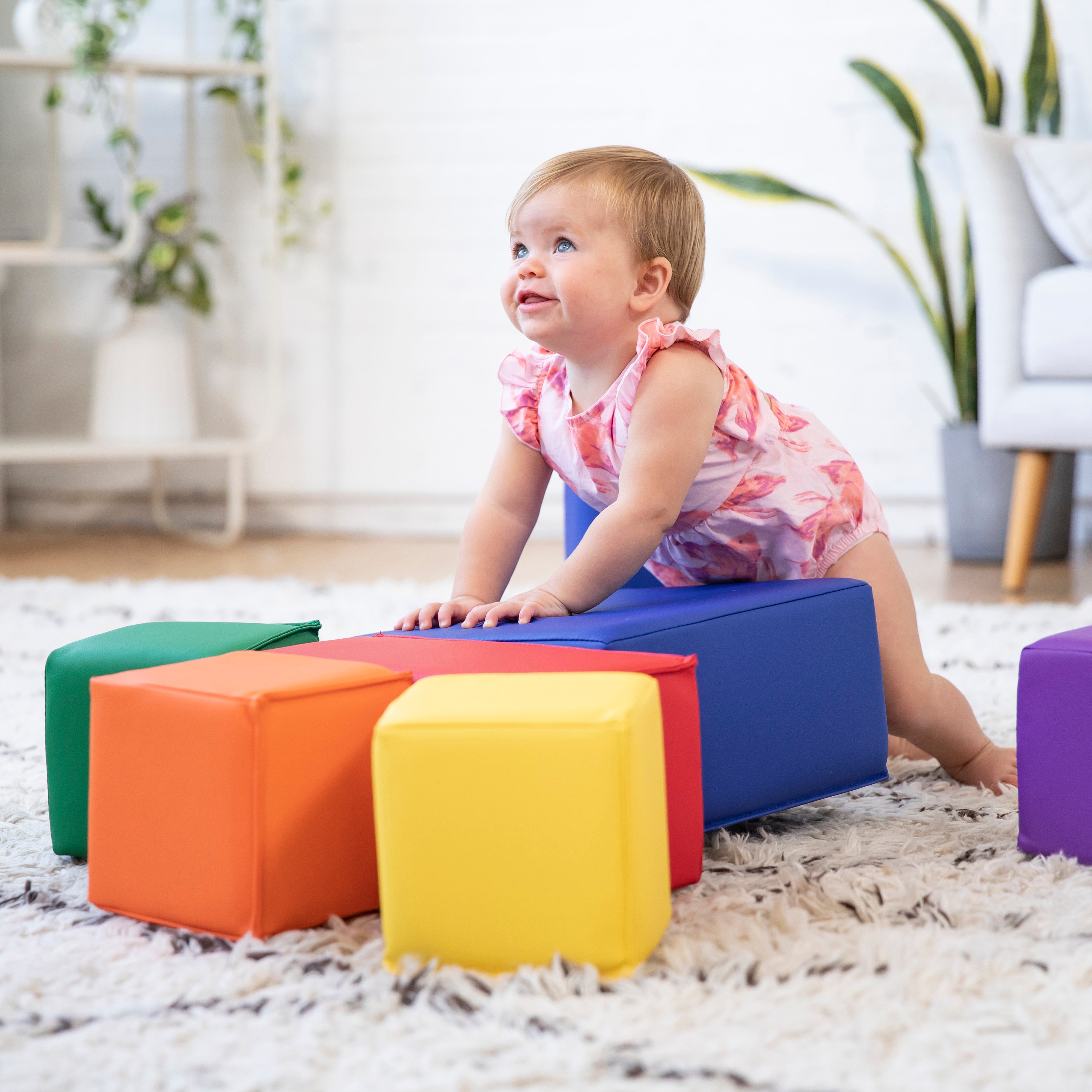 Toddler Foam Building Blocks, Foam Playset, 7-Piece