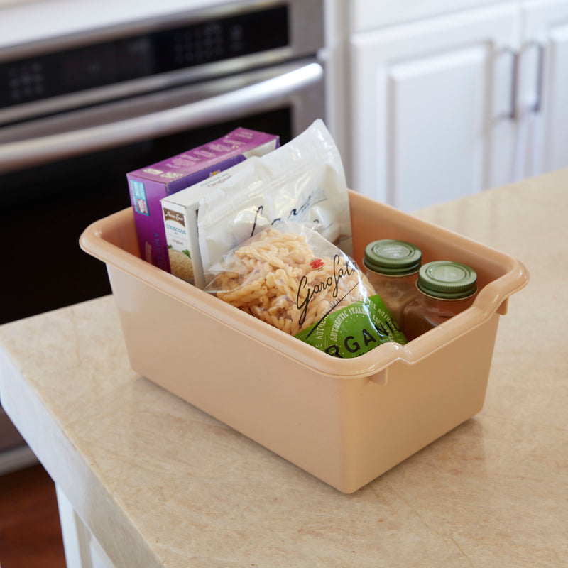 Scoop Front Storage Bins, Multipurpose Organization, 5-Pack