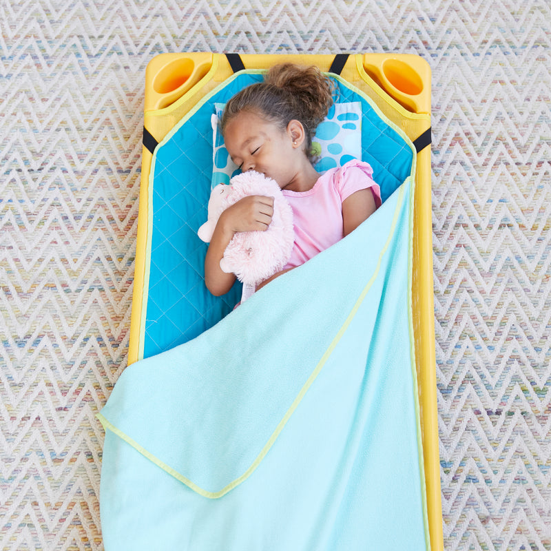 Toddler Nap Mat Companion - Portable All-in-One Preschool/Daycare Nap Bundle