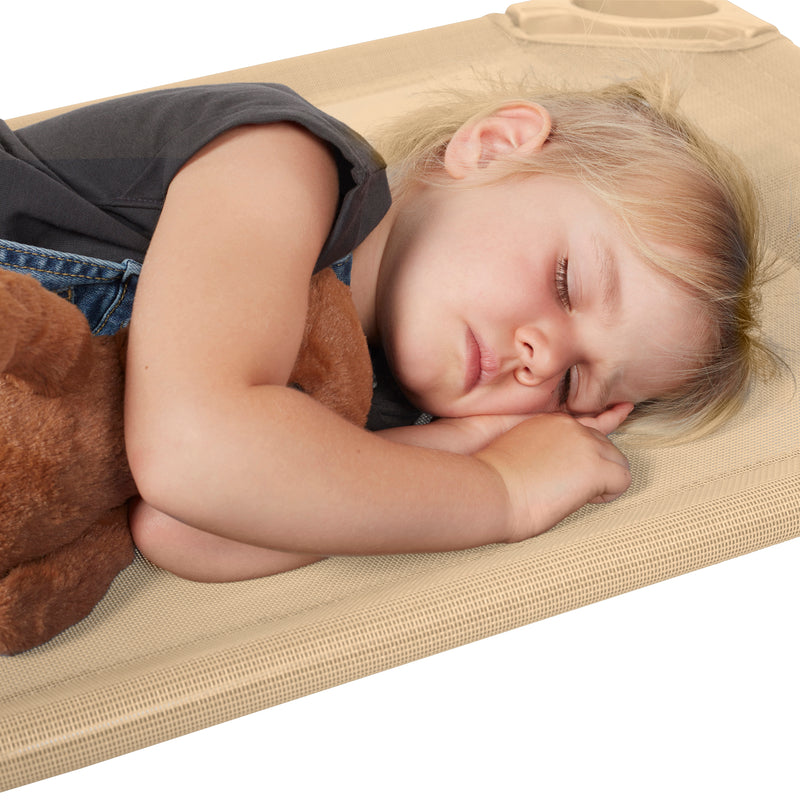 ECR4Kids Stackable Kiddie Cot, Children’s Naptime Cot, Ready-to-Assemble, 6-Pack