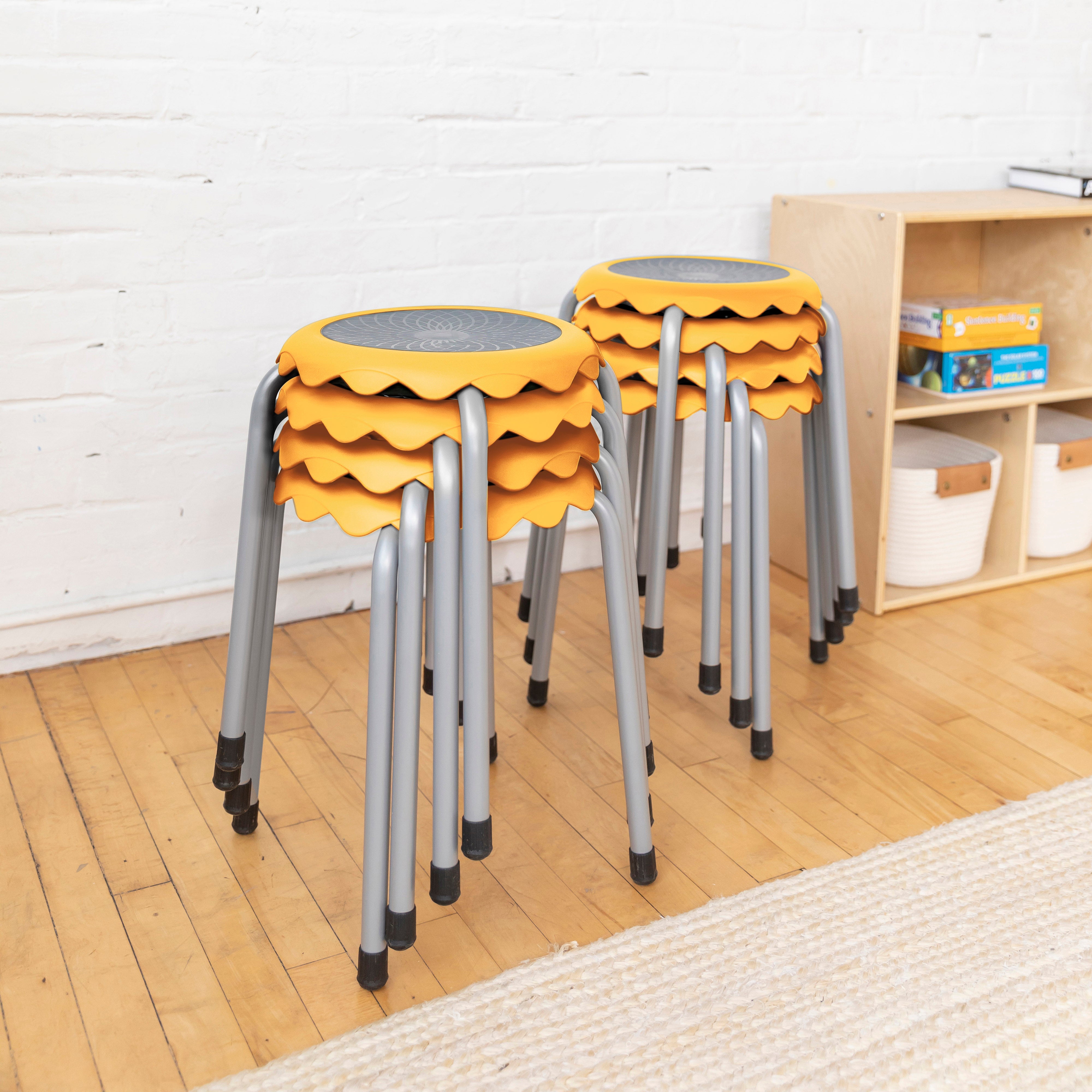 Daisy Stackable Stool Set, 8-Piece