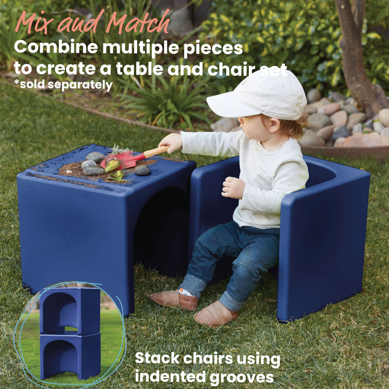 Tri-Me 3-In-1 Cube Chair, Kids Furniture