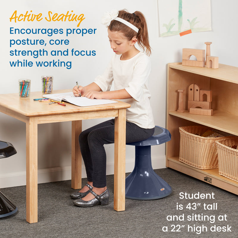 ACE Active Core Engagement Wobble Stool, Flexible Seating, 15in Seat Height