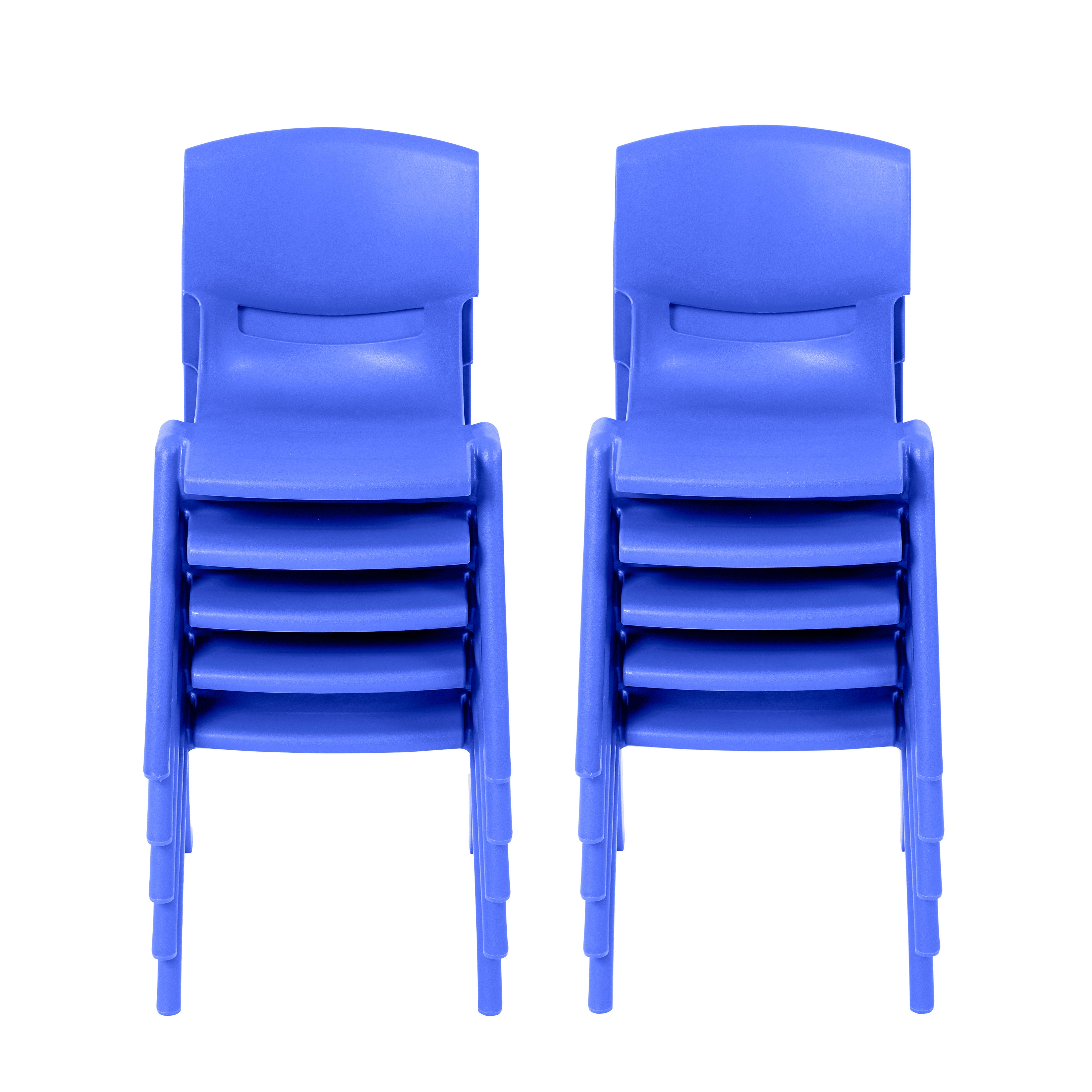 Stackable School Chairs, 12in Seat Height, 10-Pack