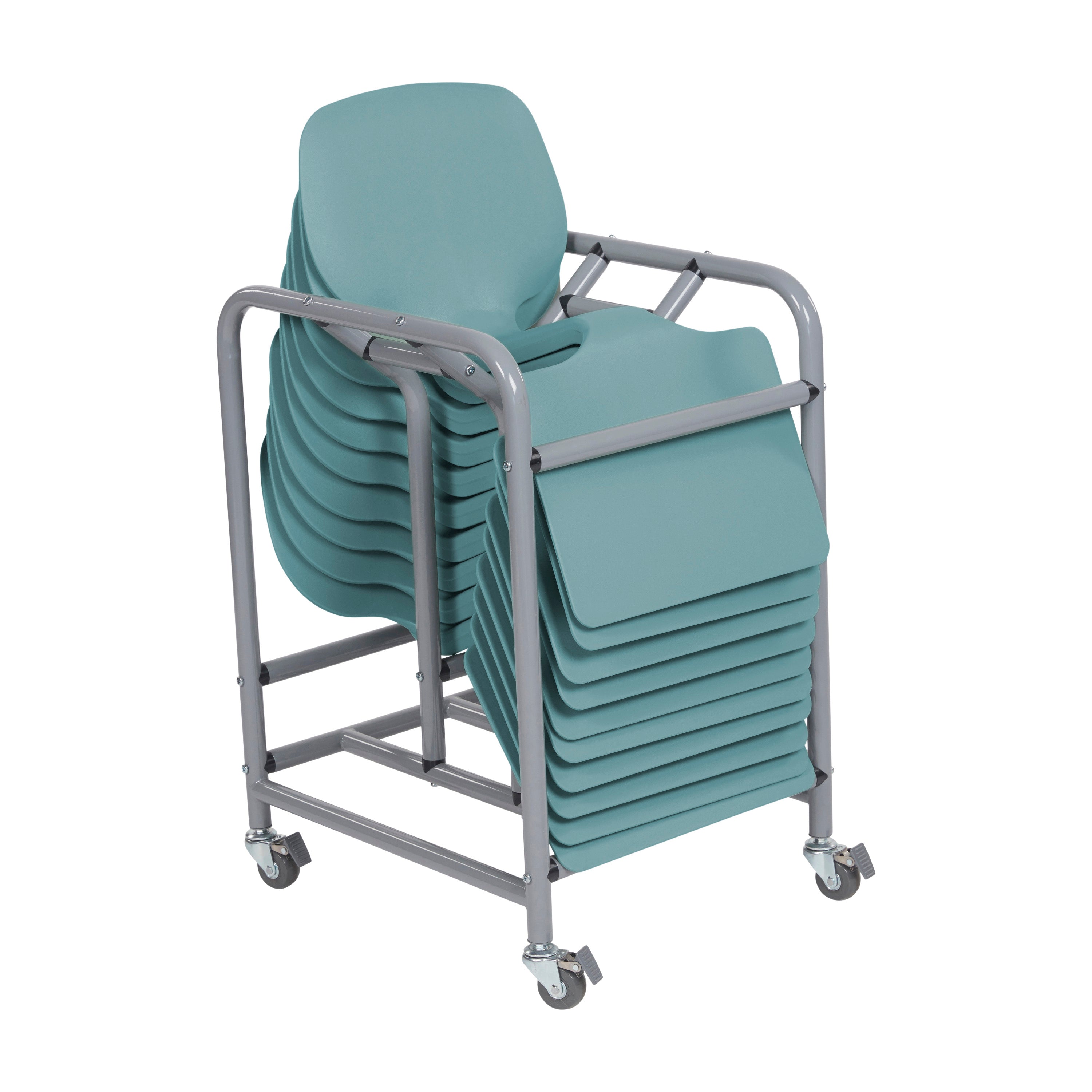 The Surf Portable Lap Desk with Mobile Storage Cart, 10-Pack