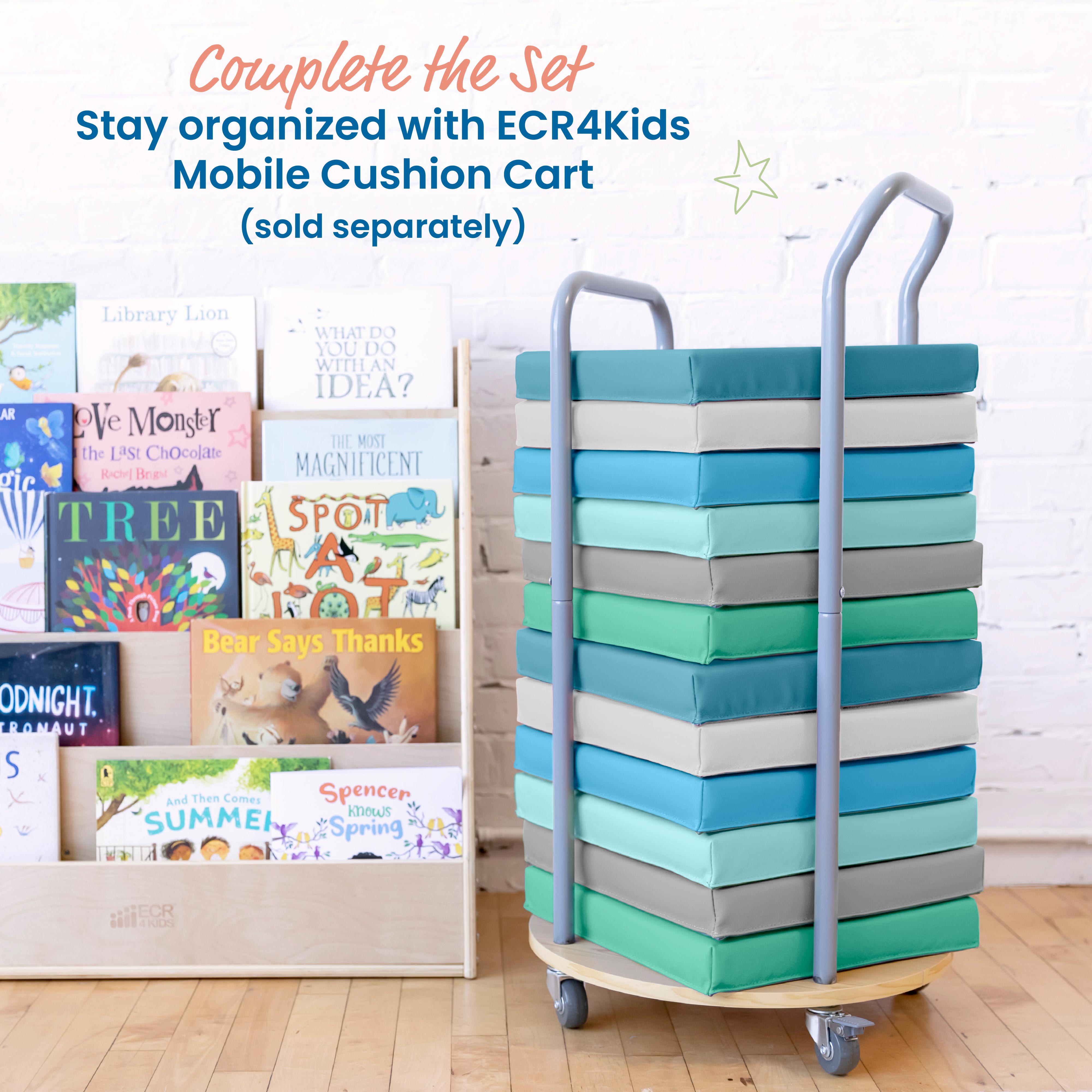 Floor Cushions, Square, 6-Piece