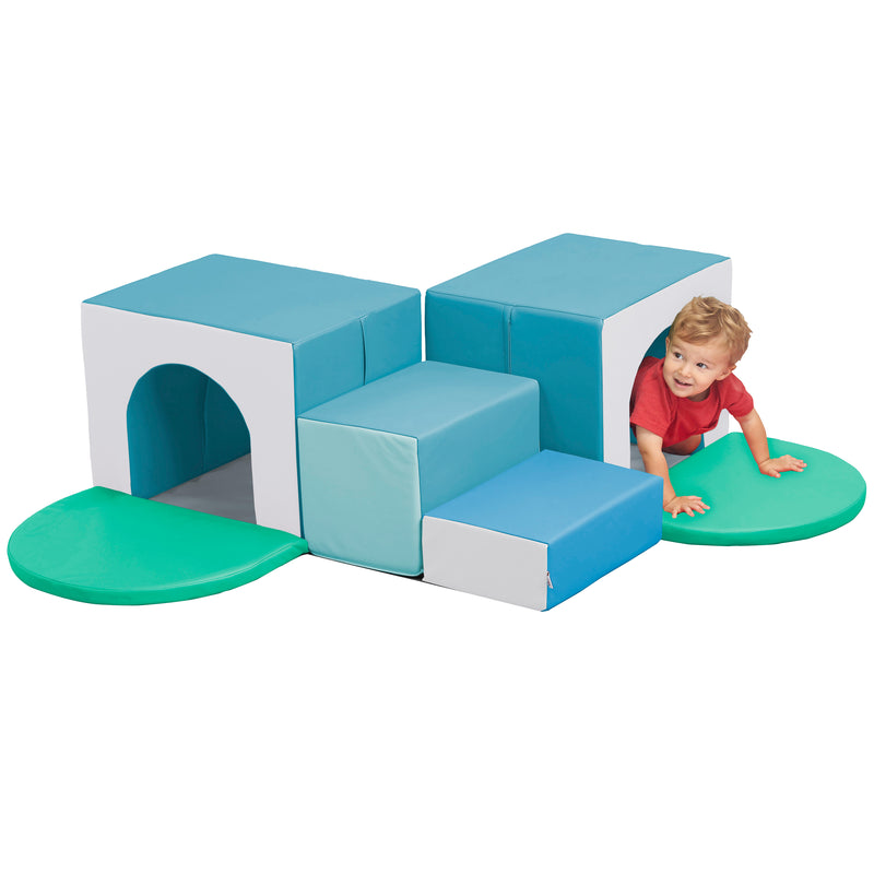 Corner Tunnel Maze Climber, Toddler Playset, 7-Piece