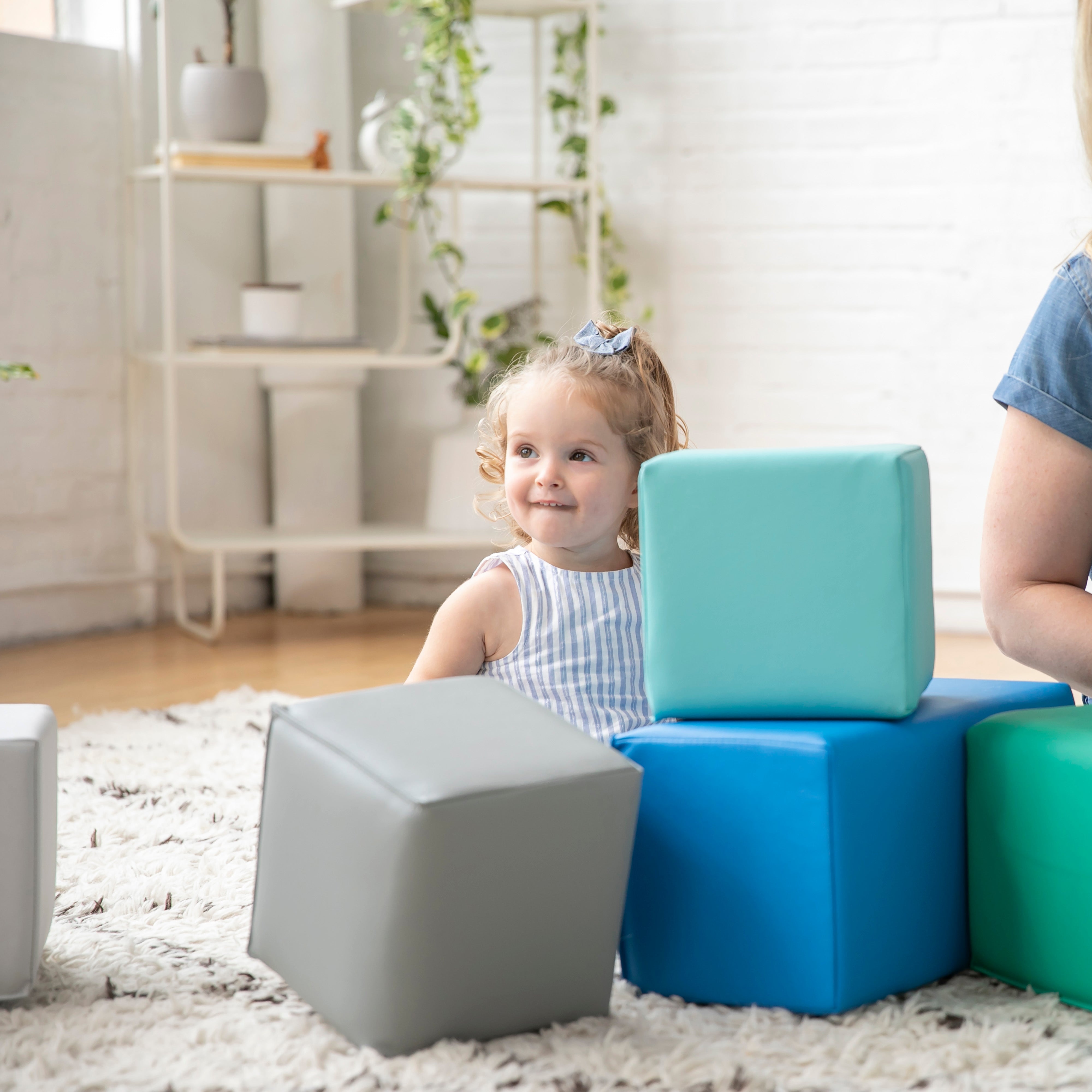 Toddler Foam Building Blocks, Foam Playset, 7-Piece
