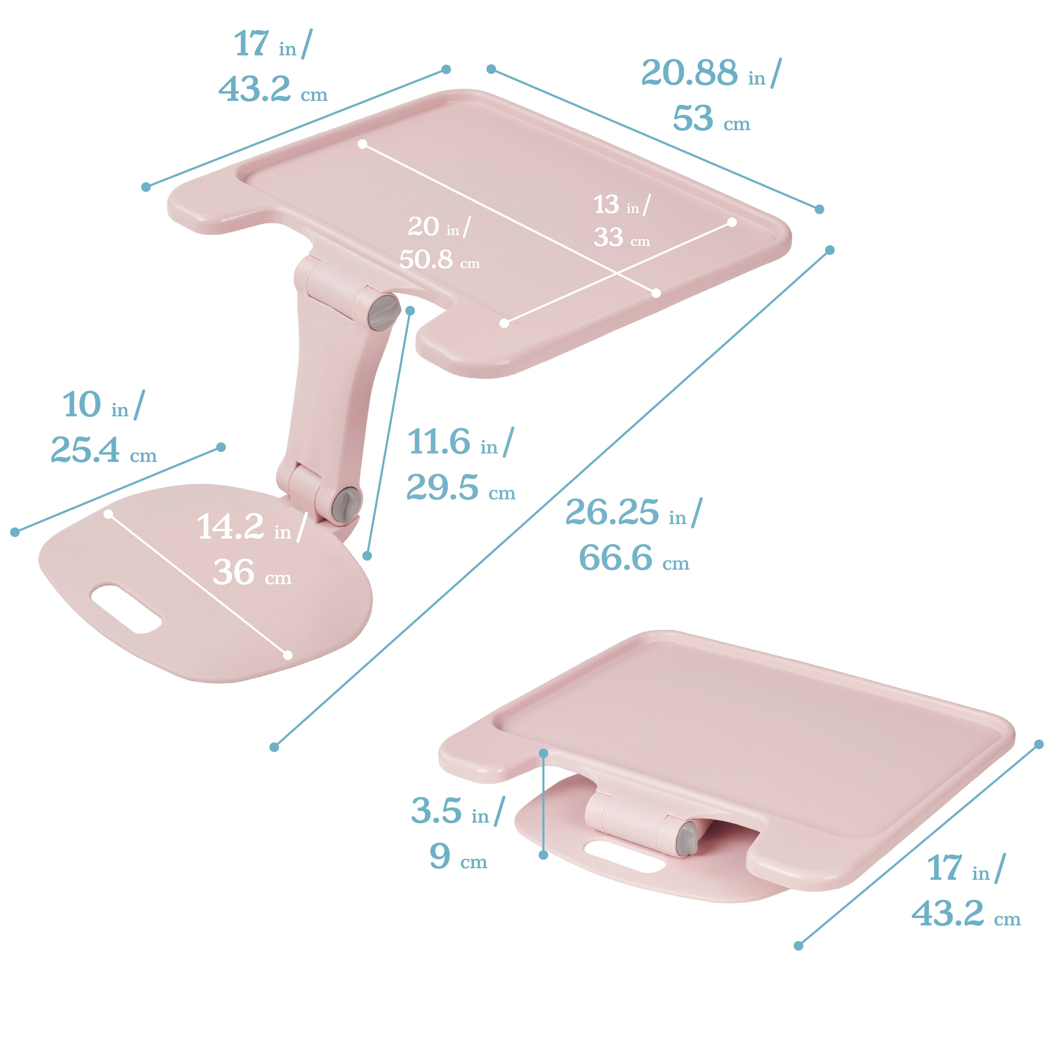 The Surf Indoor/Outdoor Portable Folding Desk, Large