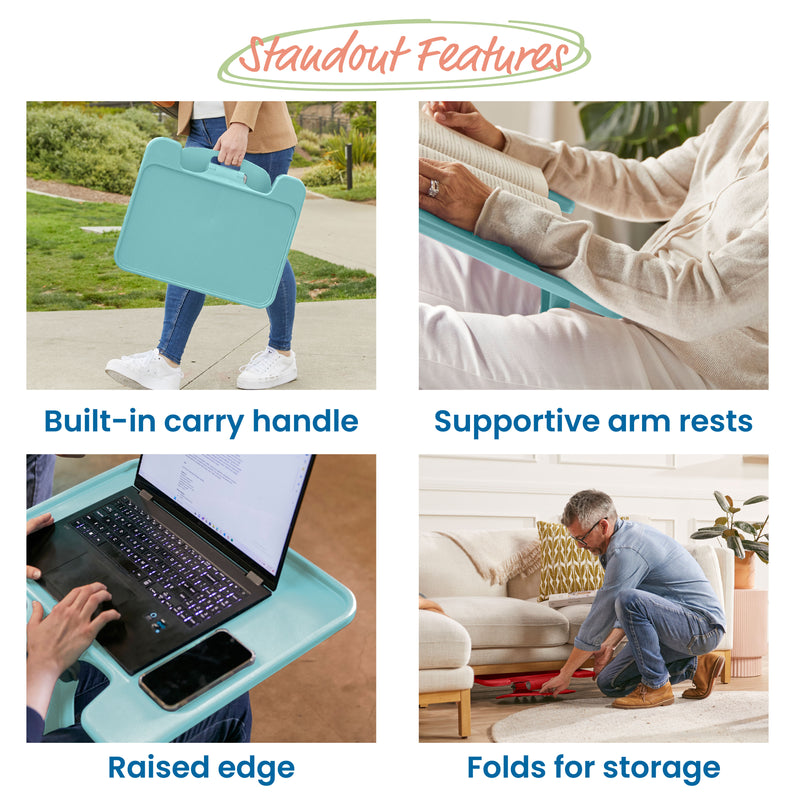 The Surf Folding Portable Lap Desk, Large, Flexible Seating