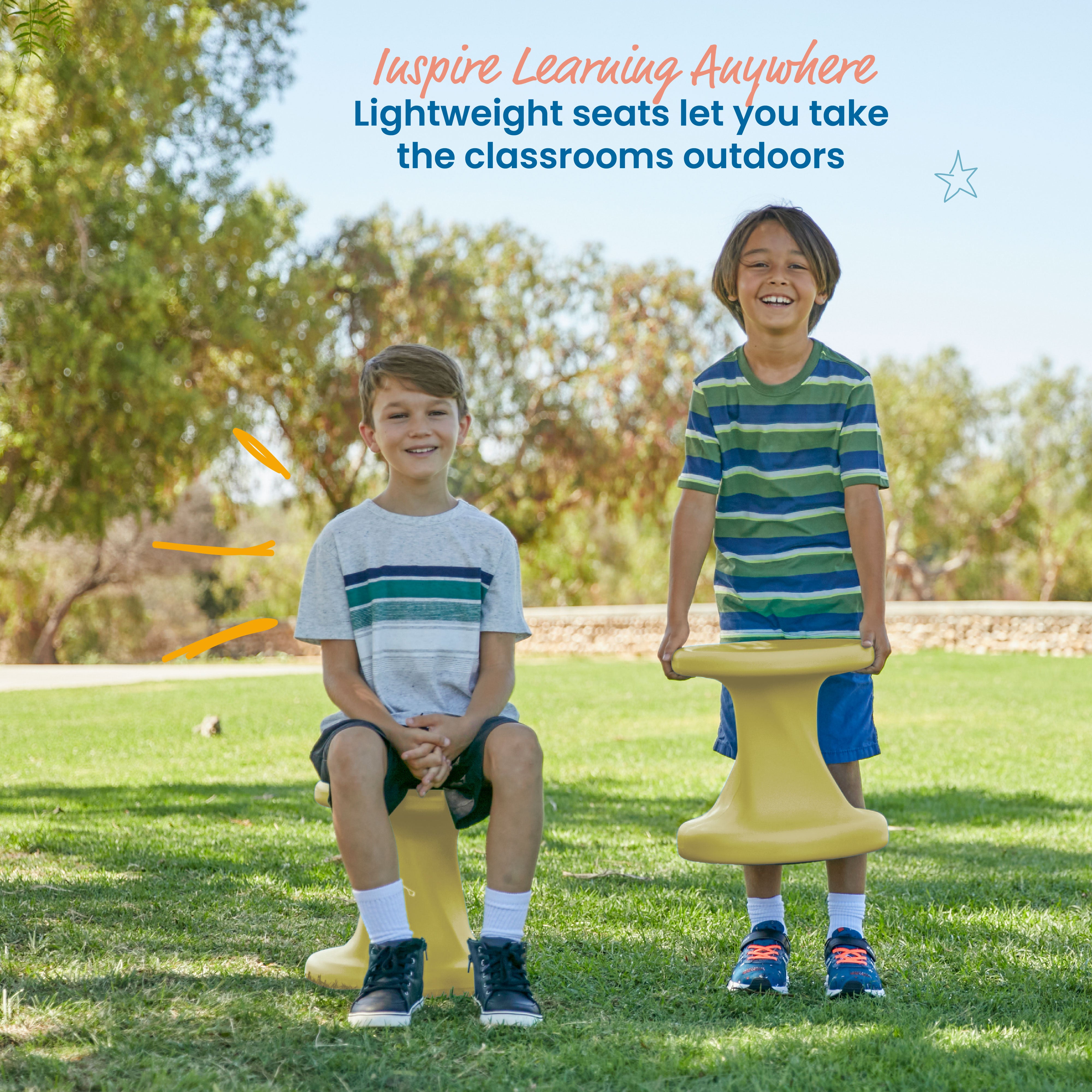 Twist Wobble Stool, 14in Seat Height