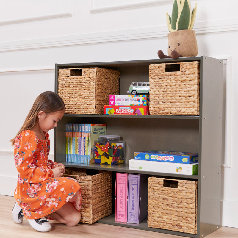 Streamline 2-Shelf Storage Cabinet with Back, 36in High