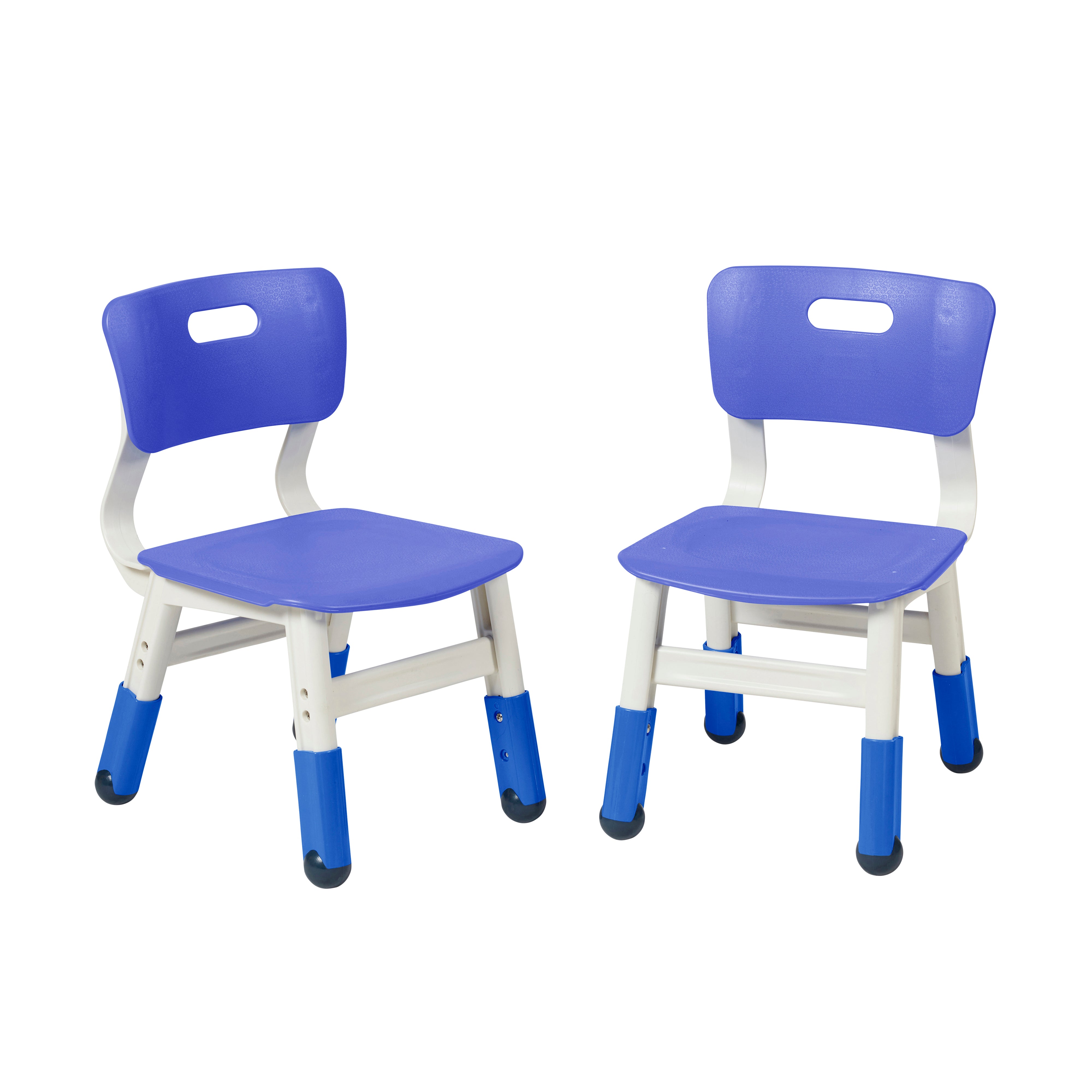 Adjustable Height Plastic Classroom Chairs, 2-Pack