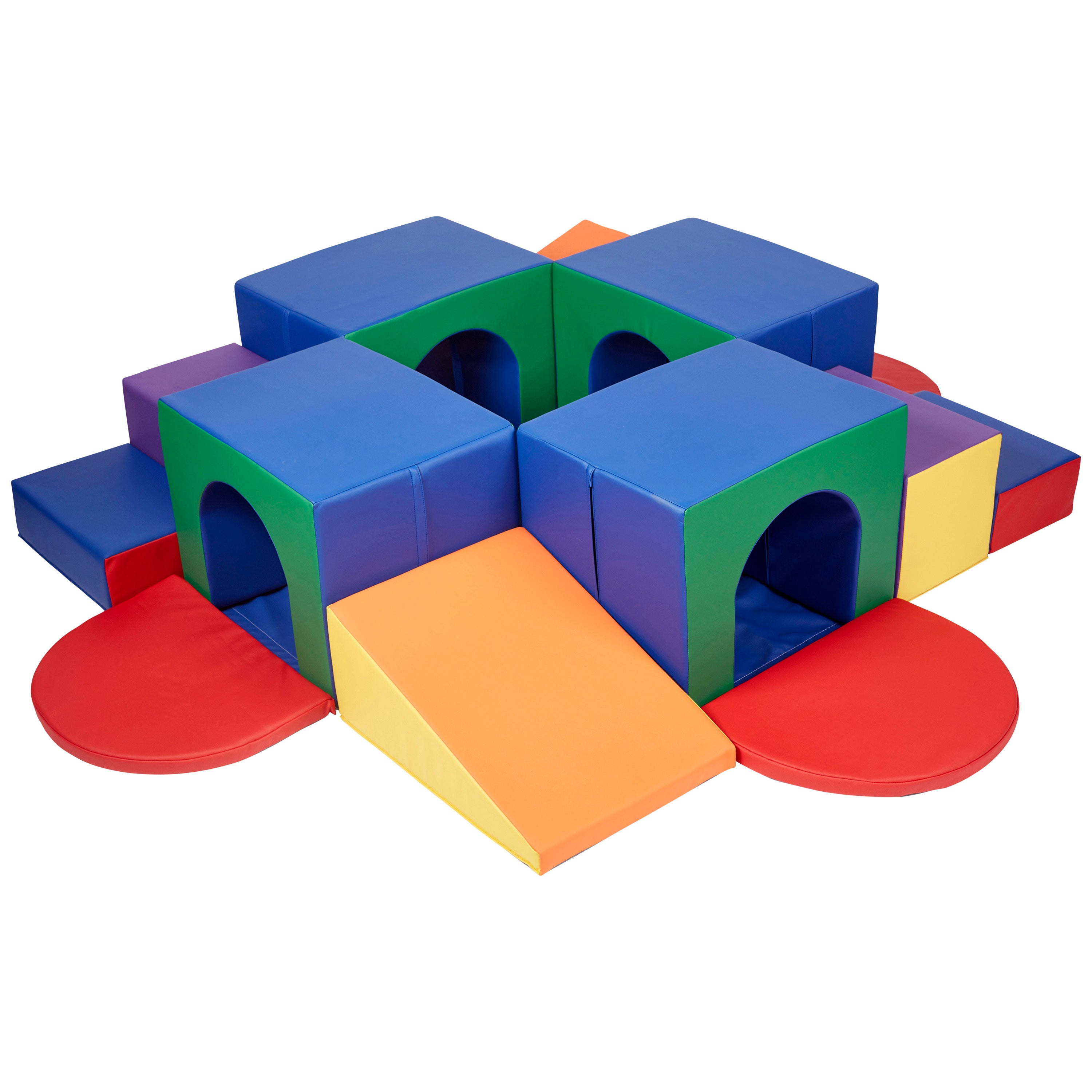 Four Tunnel Maze 360 Degree Climber, 15-Piece