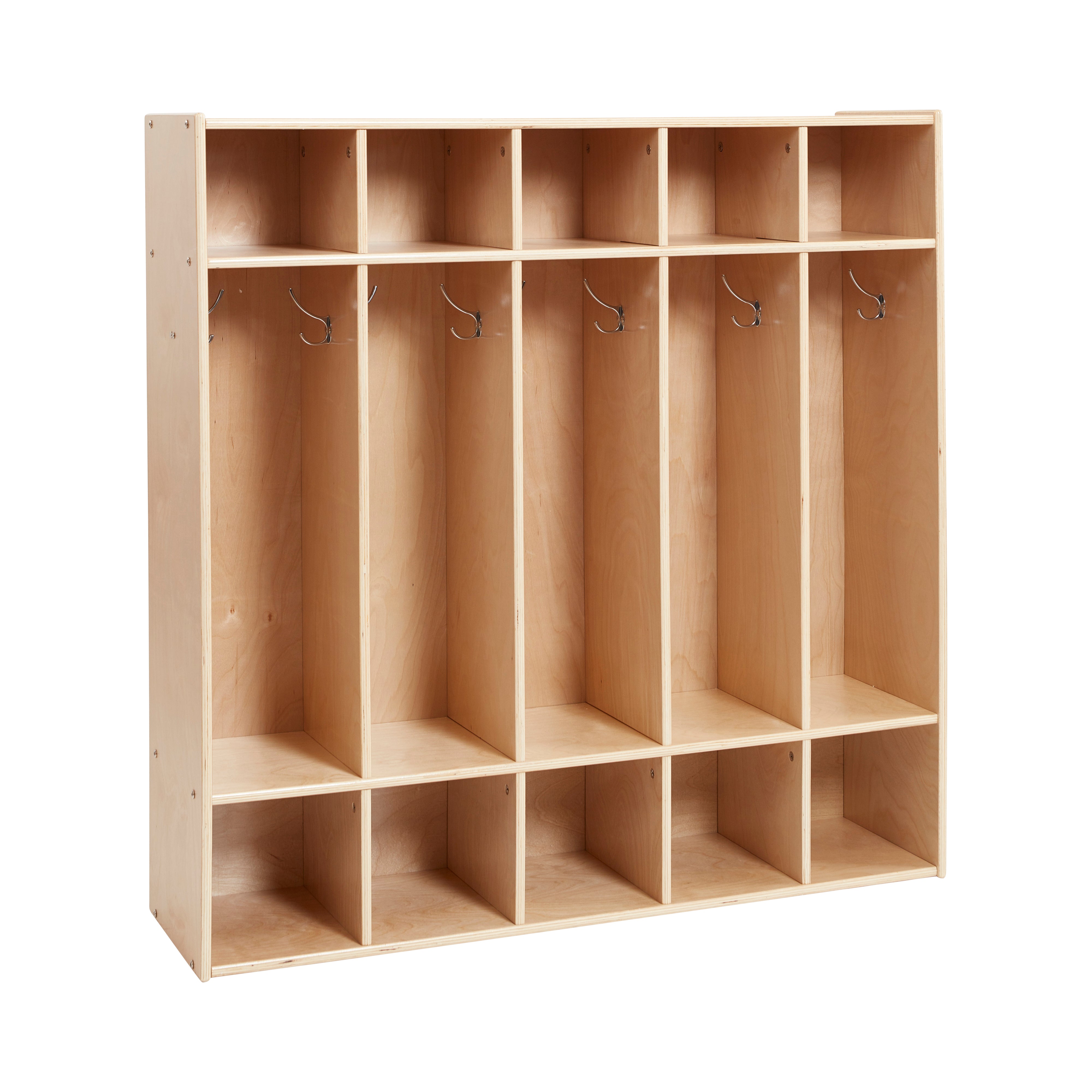 Streamline 5-Section Coat Locker with Cubby Storage Compartments