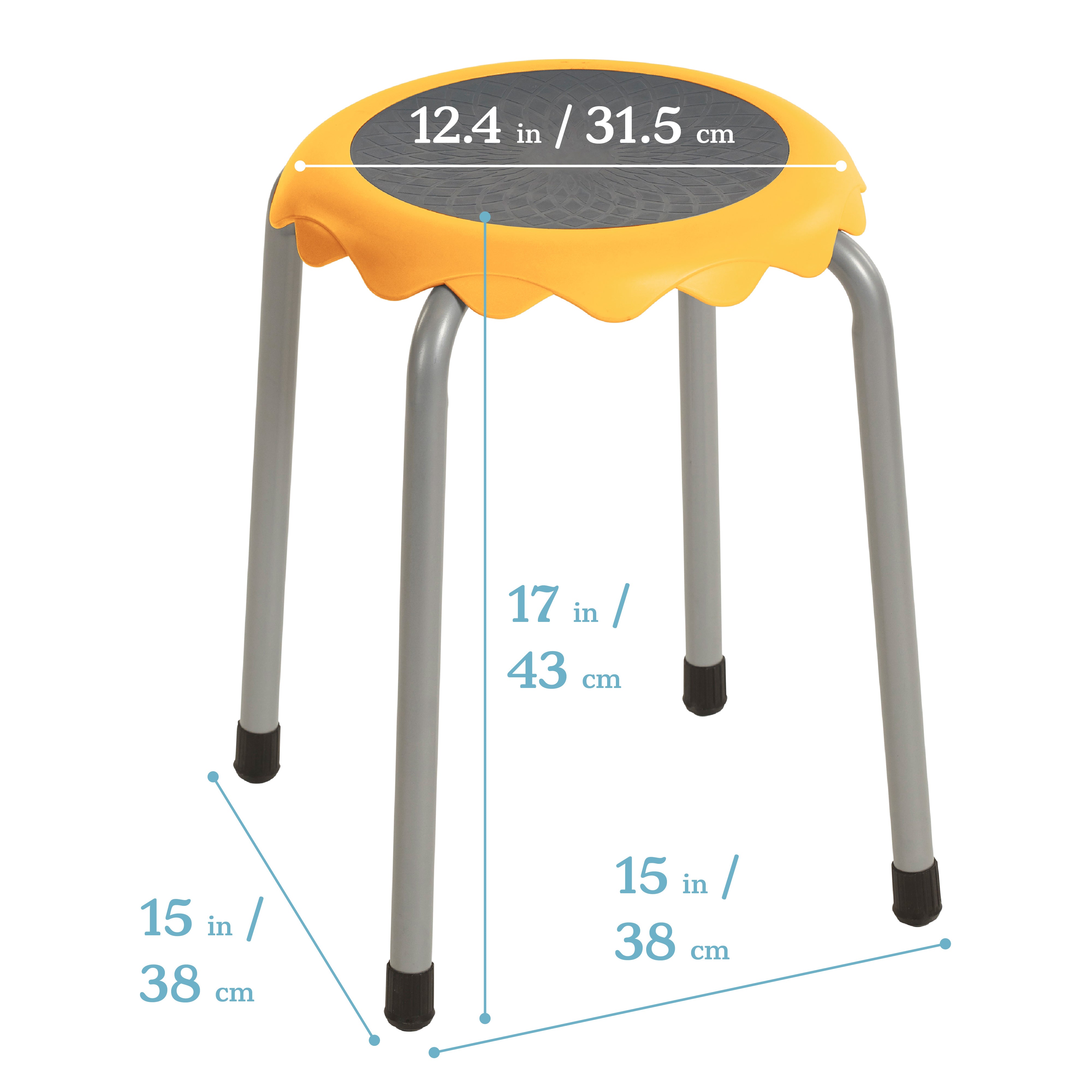 Daisy Stackable Stool Set, 8-Piece