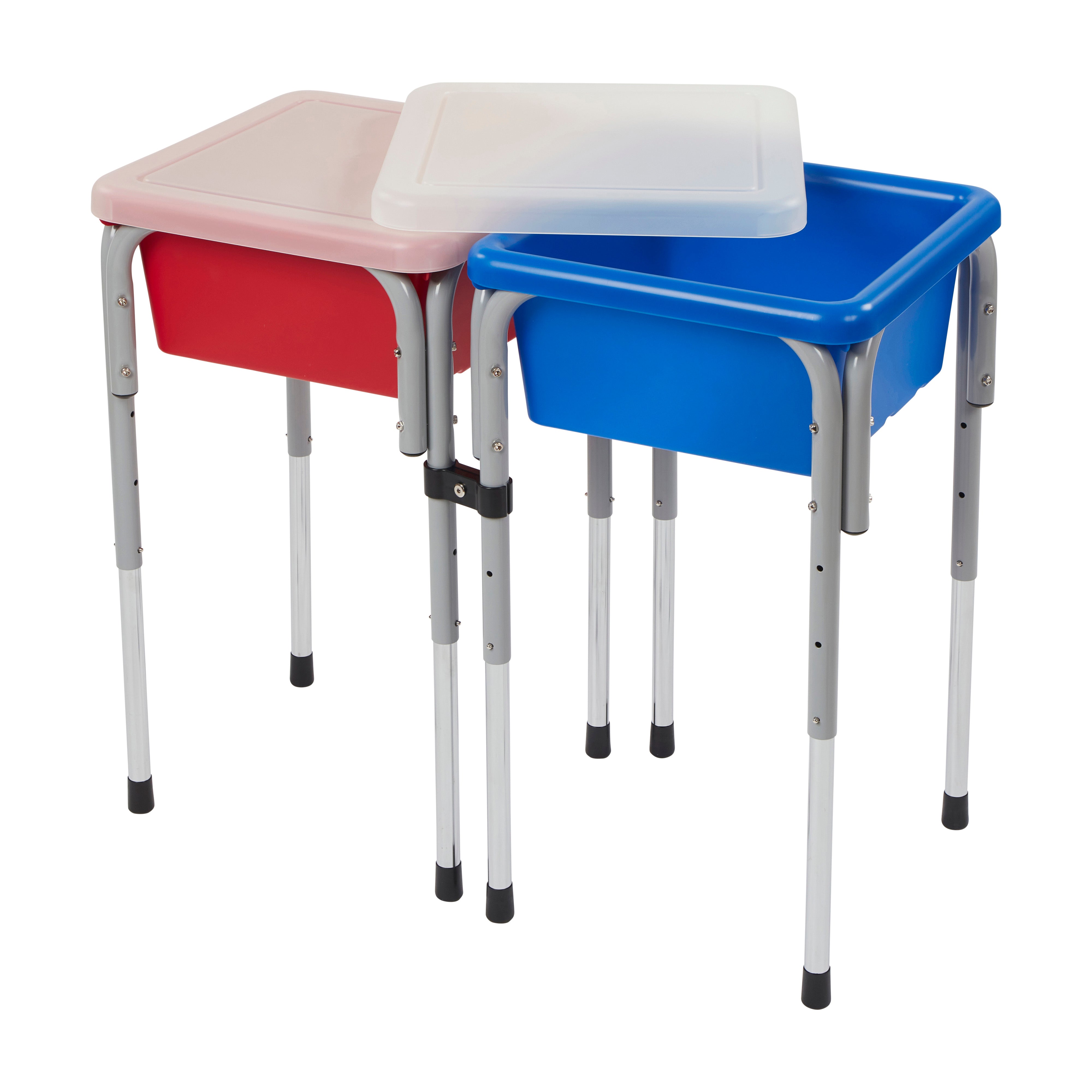 Adjustable Double Sensory Table with Lids