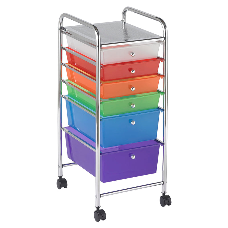 6-Drawer Mobile Organizer, Rolling Storage Cart