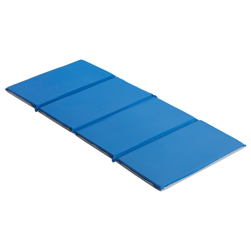 Folding Rest Mats, Children's Nap Pads, 4-Fold, 5/8in Thick
