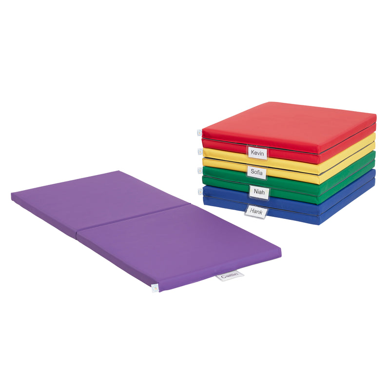 SoftZone Folding Rainbow Rest Mats, Classroom Furniture, 5-Piece