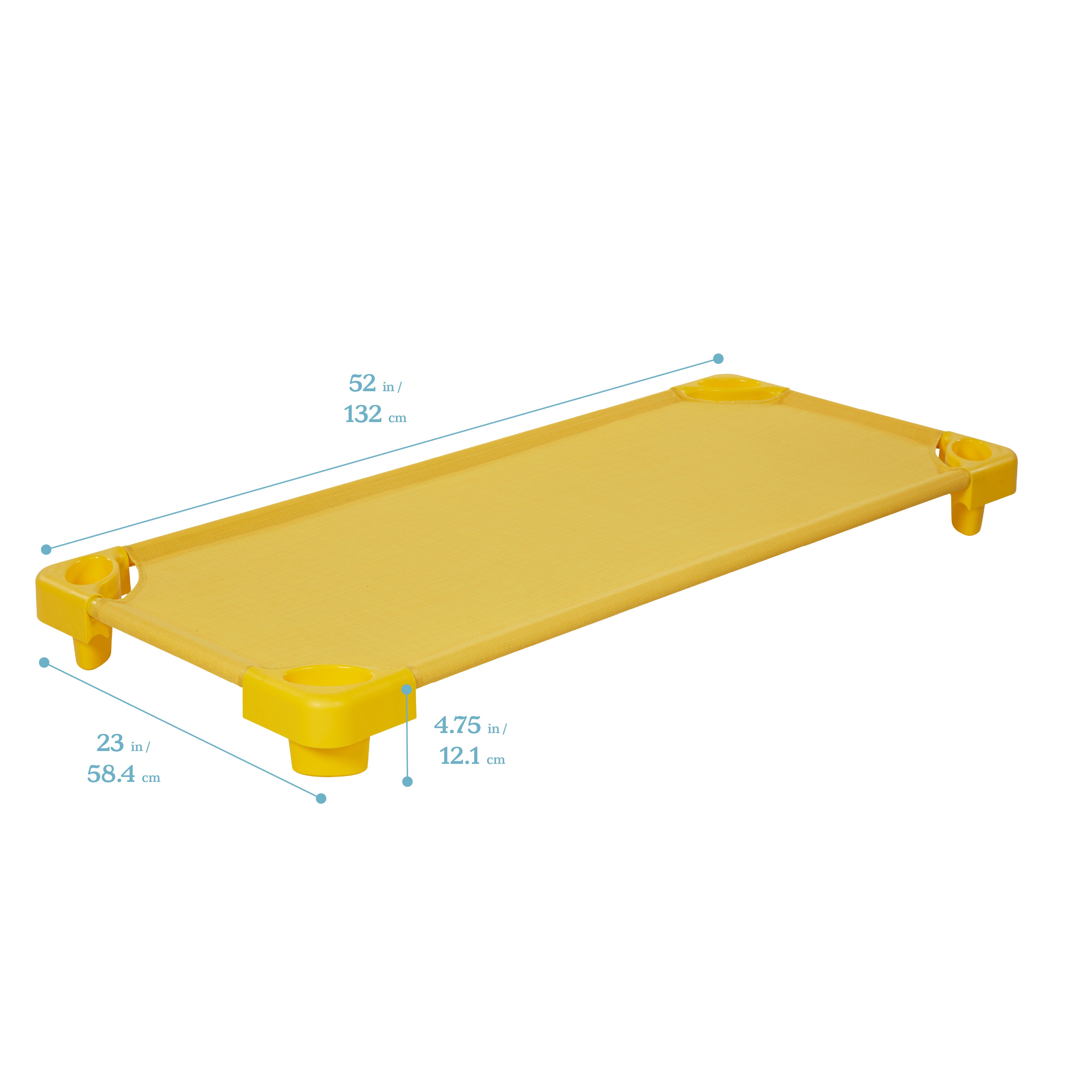 Stackable Kiddie Cot, Standard Size, Ready-to-Assemble, 6-Pack