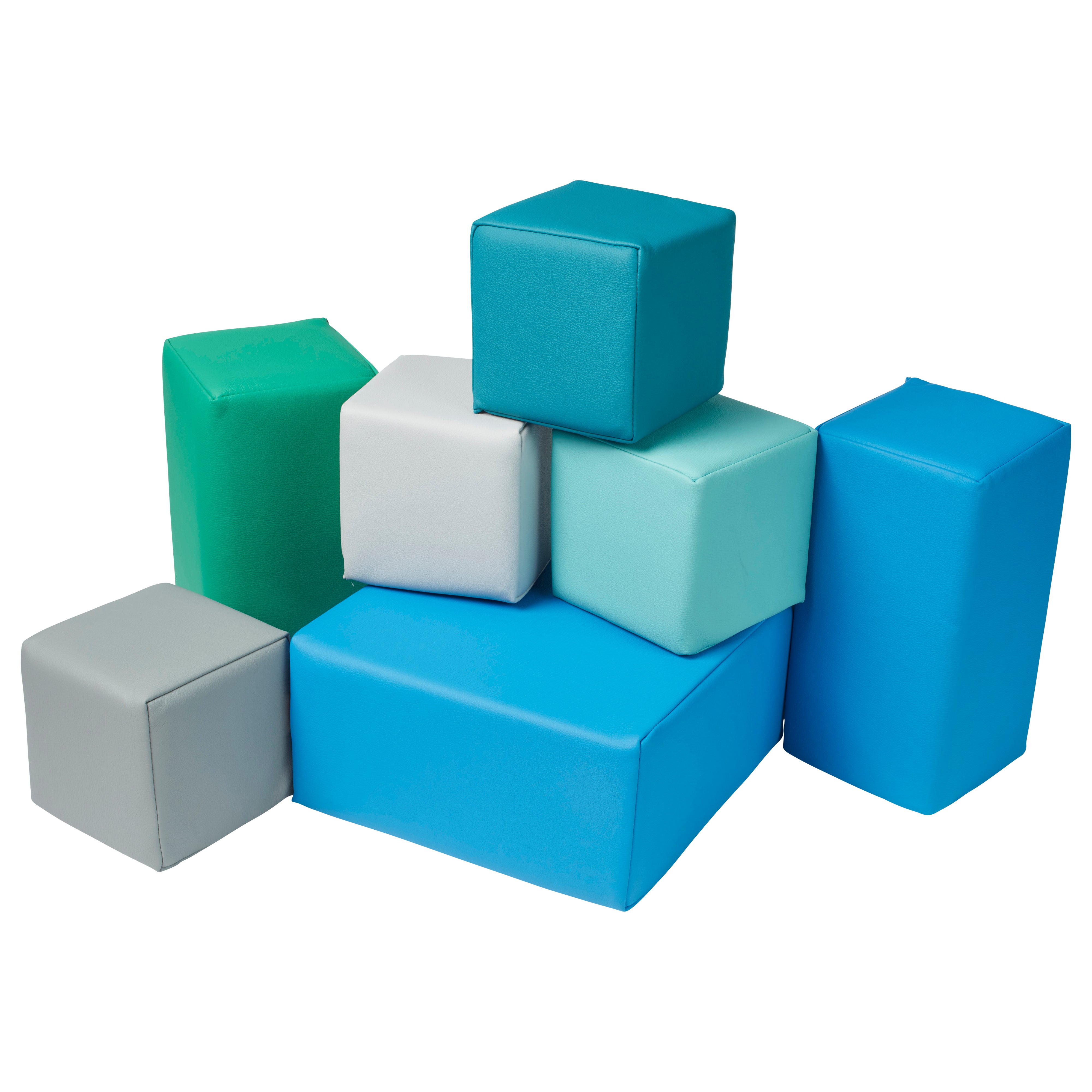 EarlyBuilder Foam Stacking Block Set, Small, 7-Piece