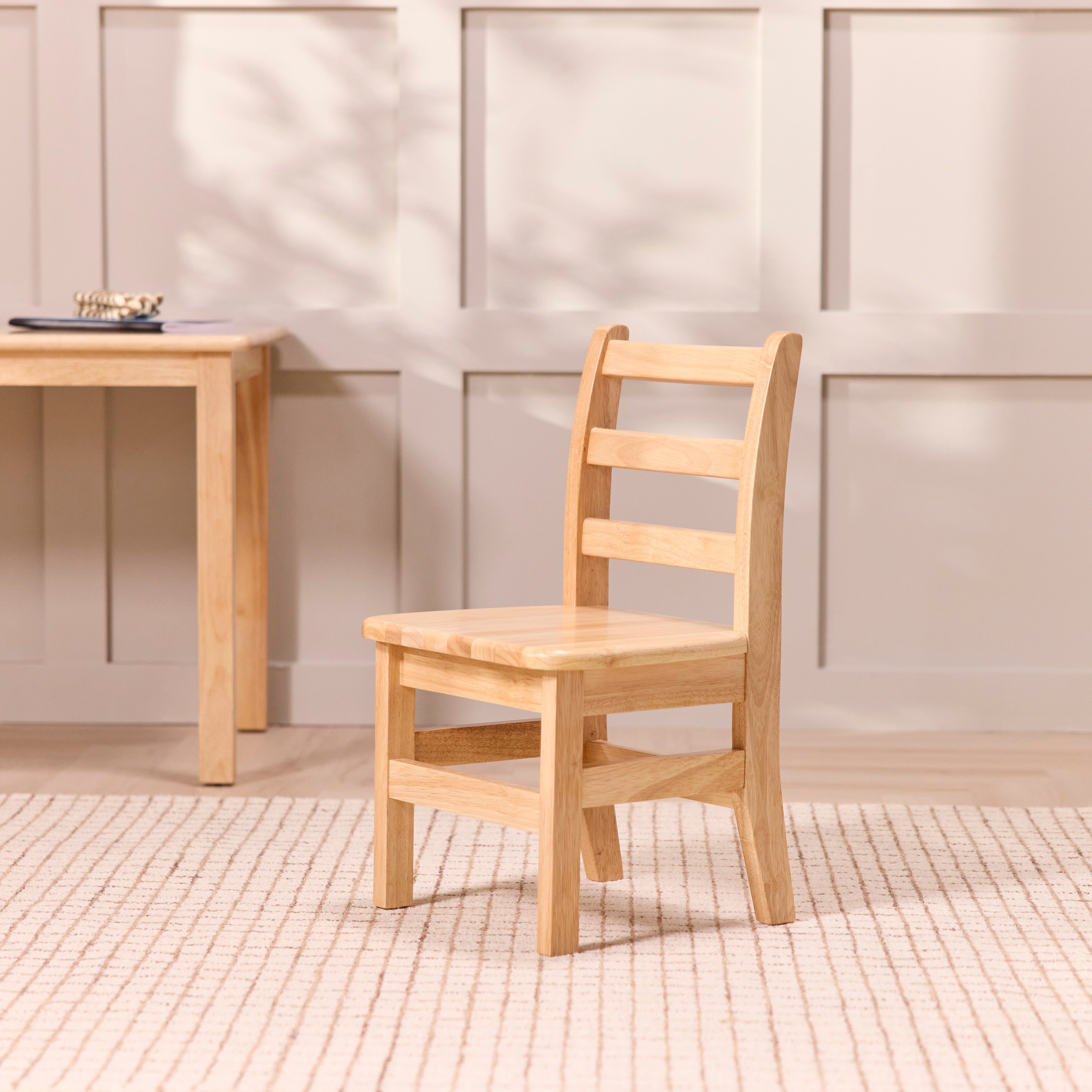 Wooden Ladderback Chairs, 2-Pack