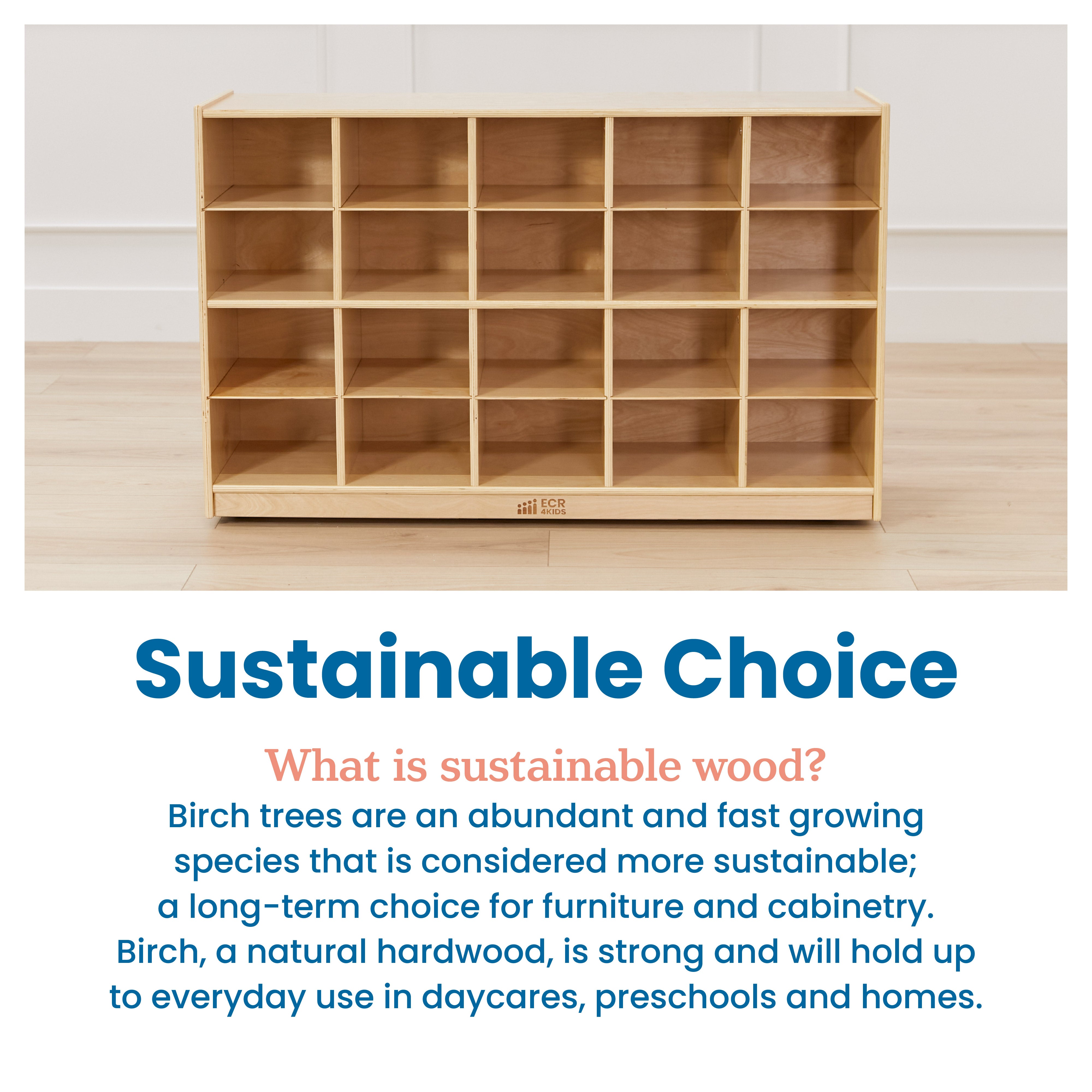 20 Cubby Mobile Tray Storage Cabinet, 4x5