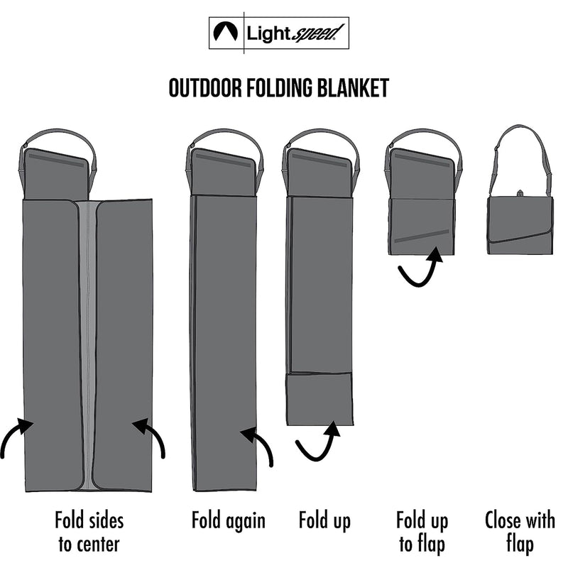 Outdoor Blanket with Shoulder Strap, Camping Blanket