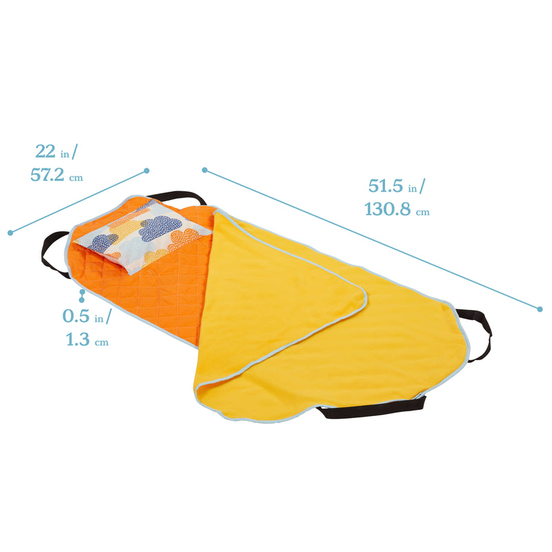 Toddler Nap Mat Companion - Portable All-in-One Preschool/Daycare Nap Bundle