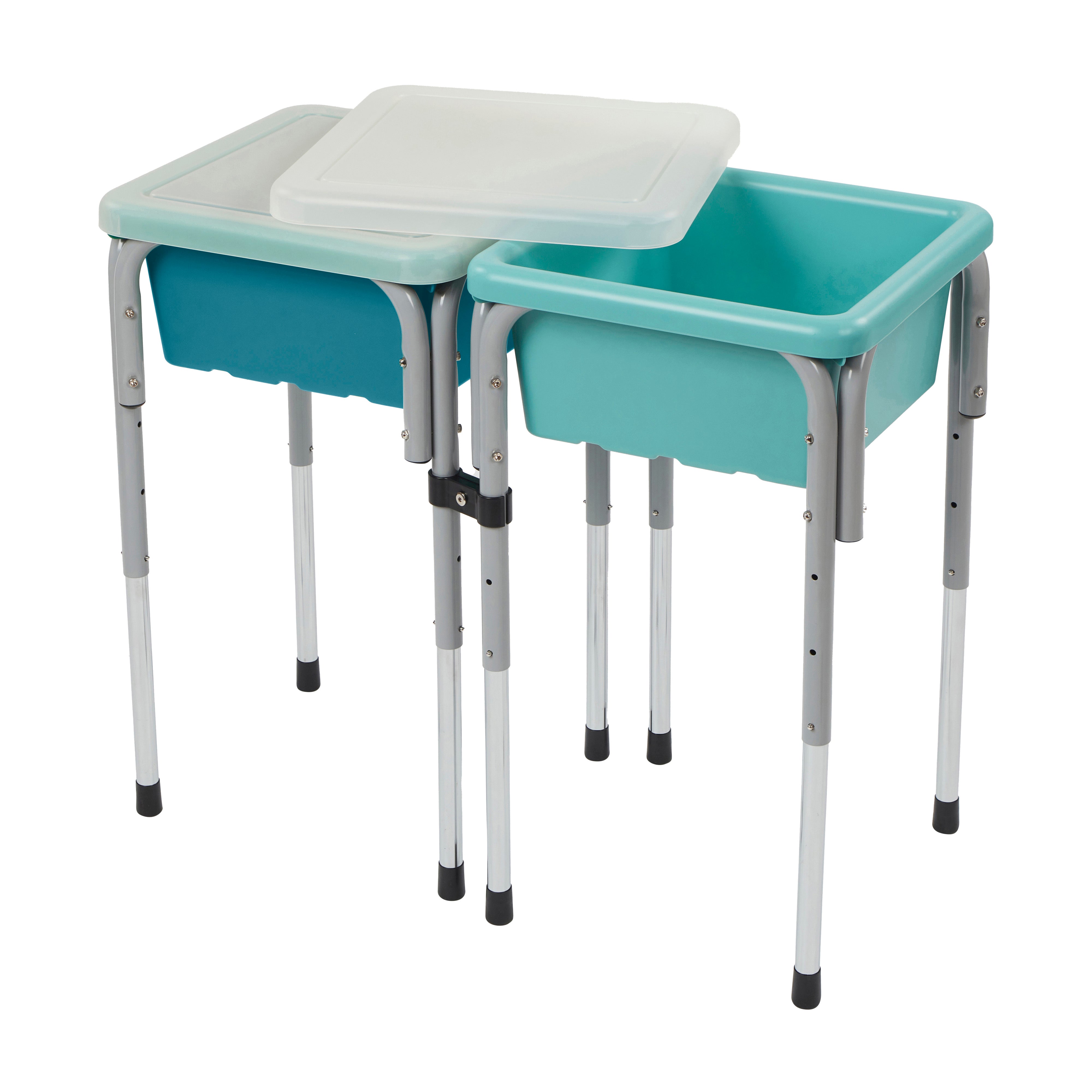 Adjustable Double Sensory Table with Lids
