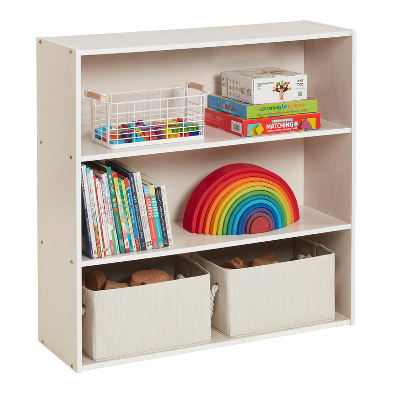 Streamline 2-Shelf Storage Cabinet with Back, 36in High