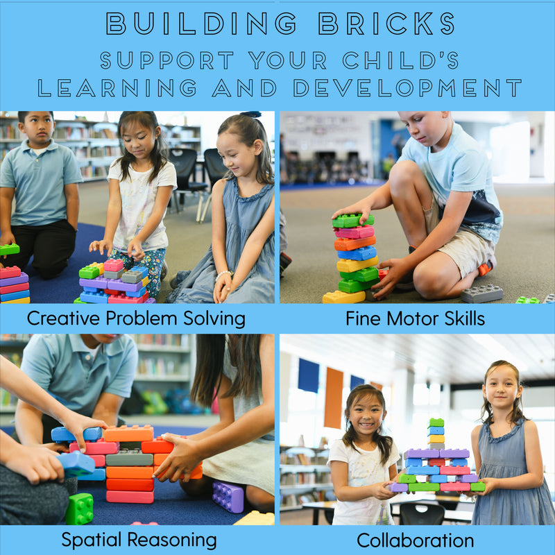 Junior Building Bricks with Windows and Doors 140-Piece