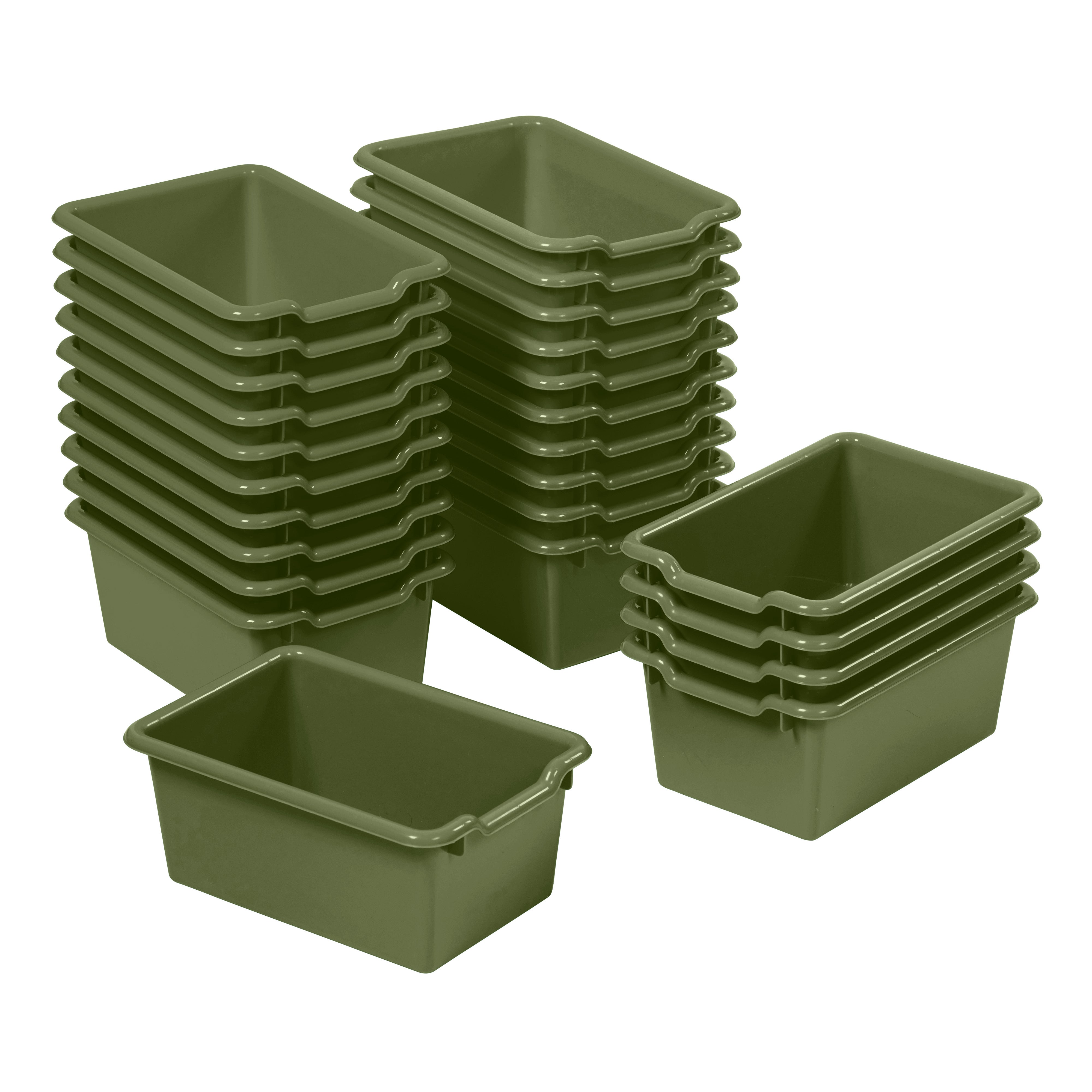 Scoop Front Storage Bins, 25-Piece