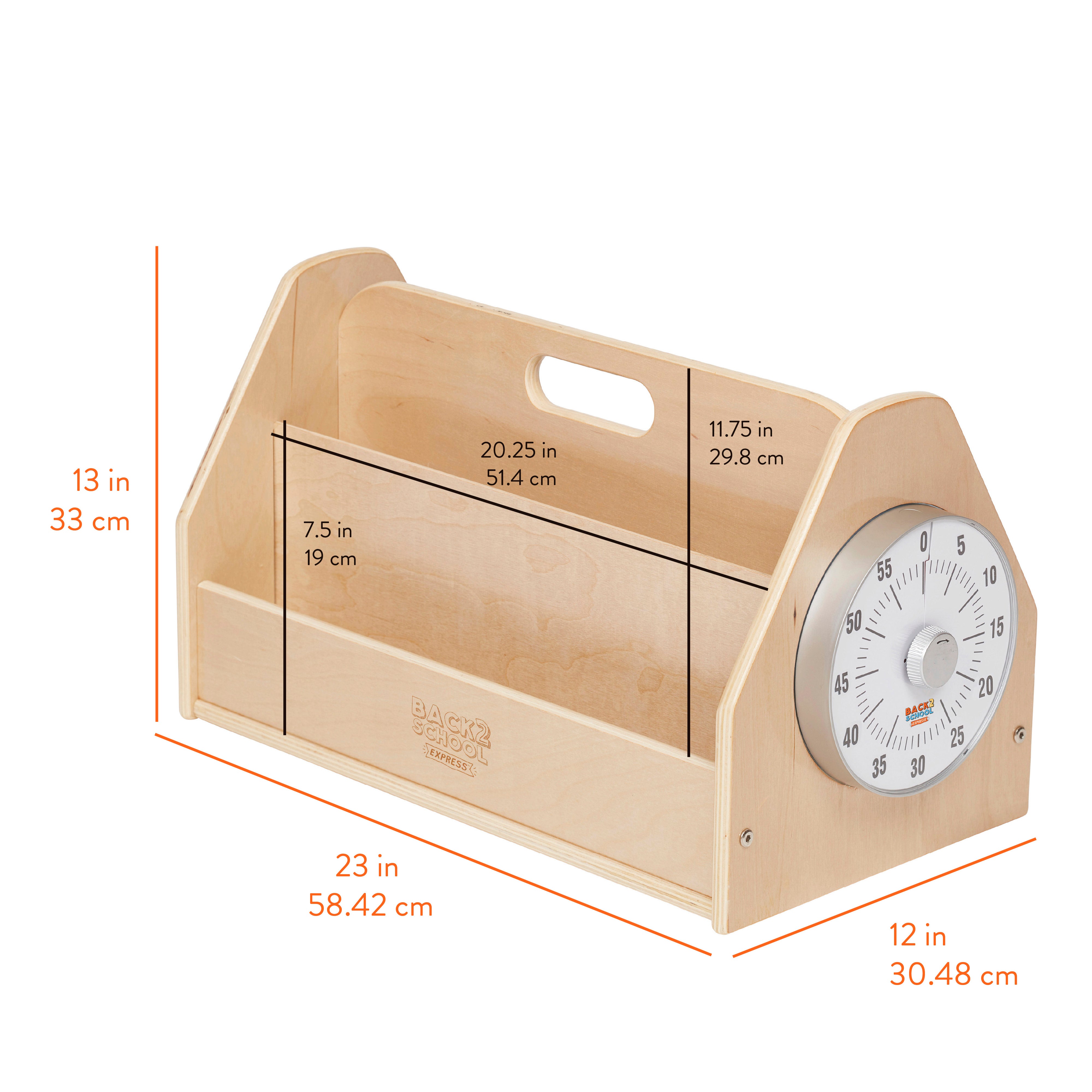 Round-the-Clock Double-Sided Book Nook with Timer