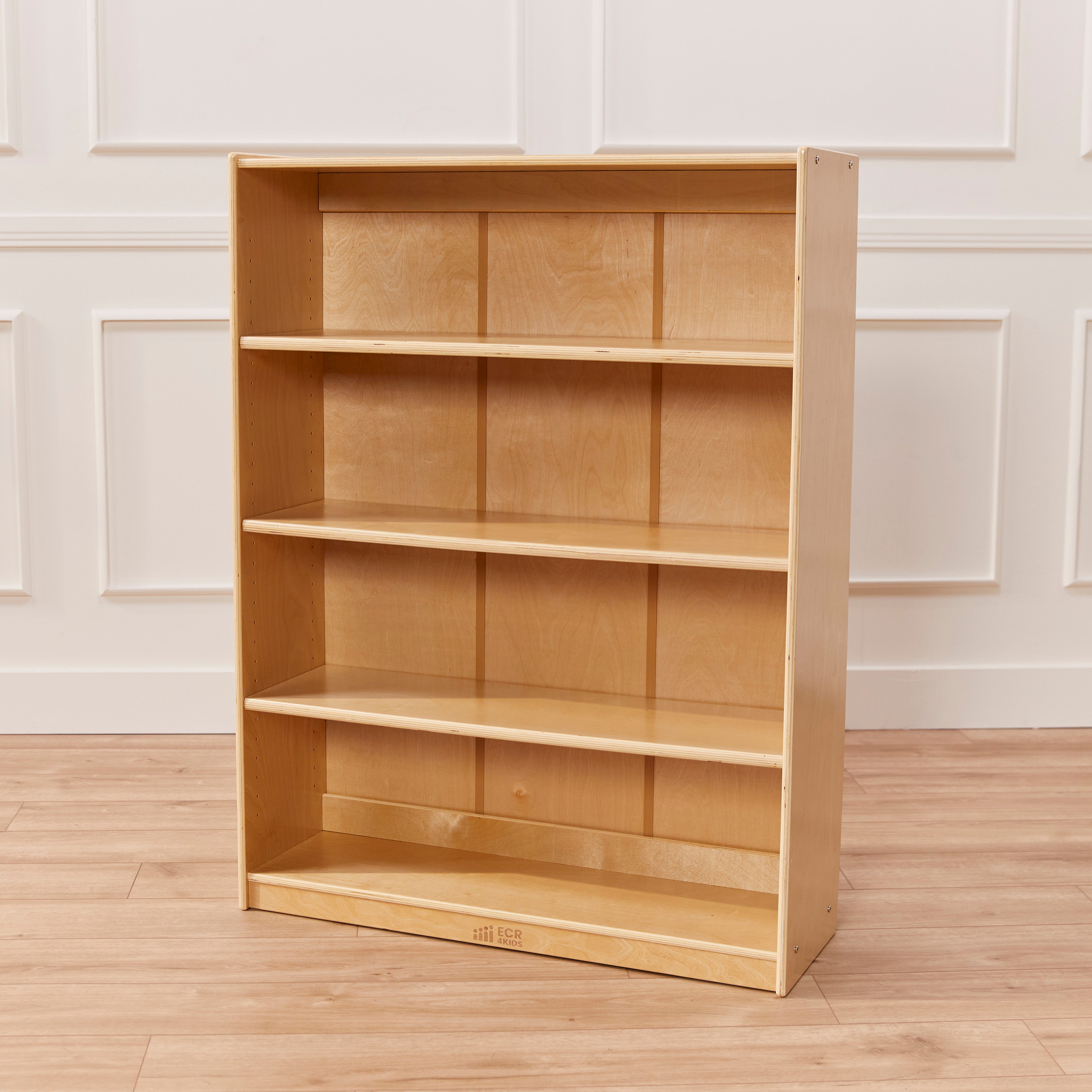 Home Learning Package with Adjustable Desk, Bookcase, Storage Cabinet with Bins and Floor Cushions
