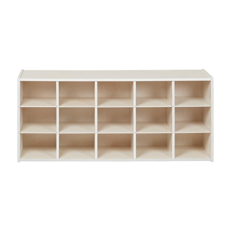 Streamline 15 Cubby Tray Storage Cabinet, 3x5, Classroom Furniture