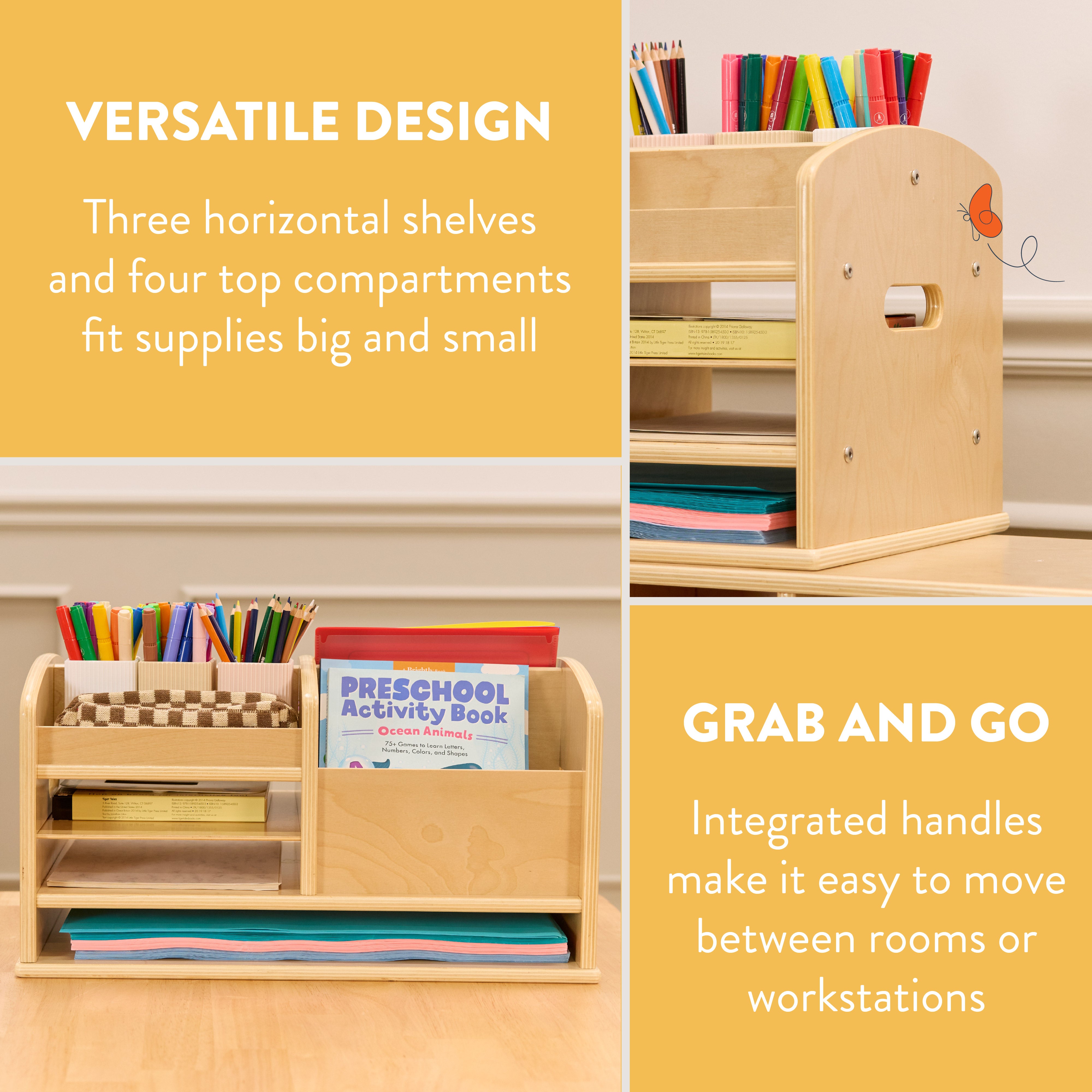 DeskCaddy Tabletop Supply Storage Center