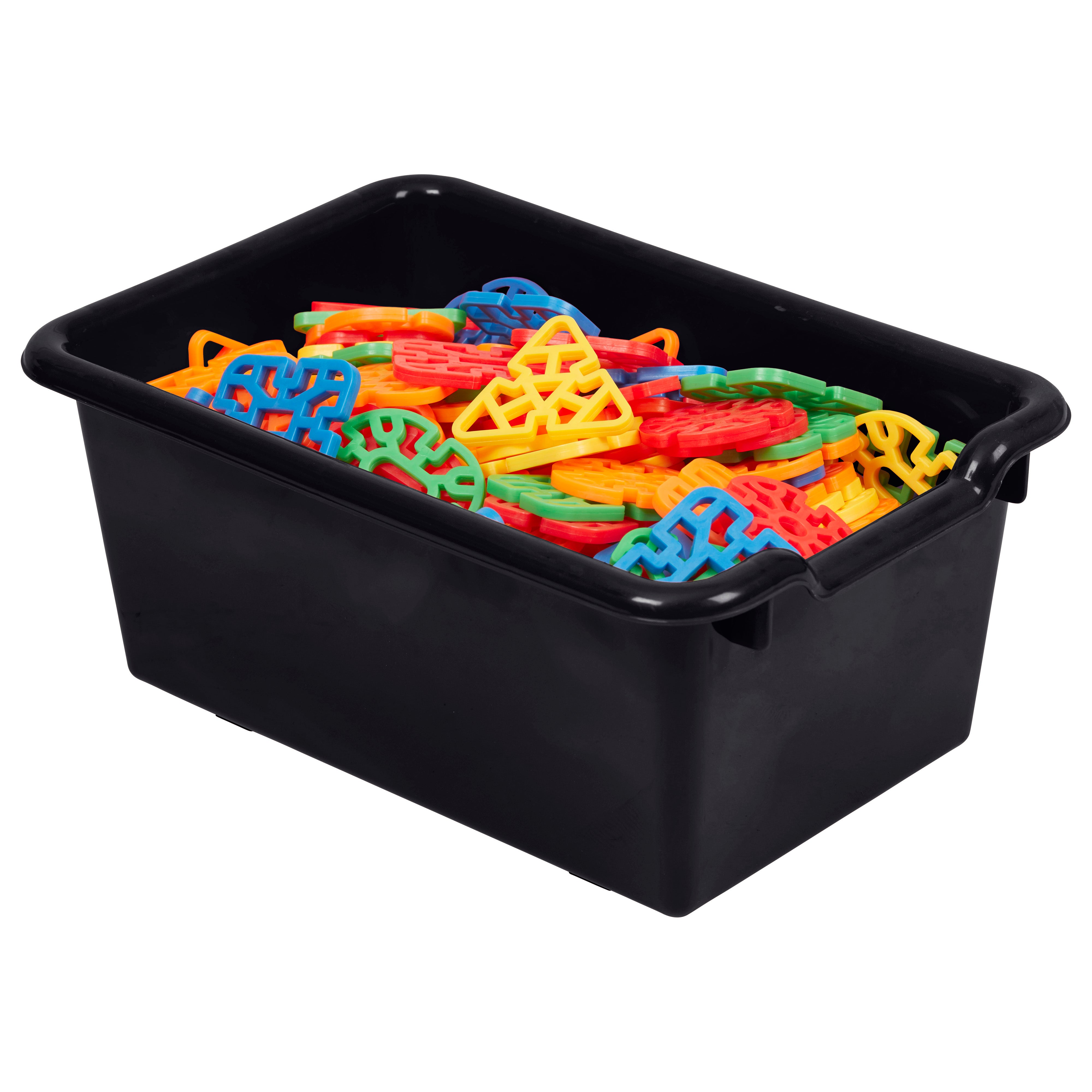 Scoop Front Plastic Storage Bins, 20-Piece