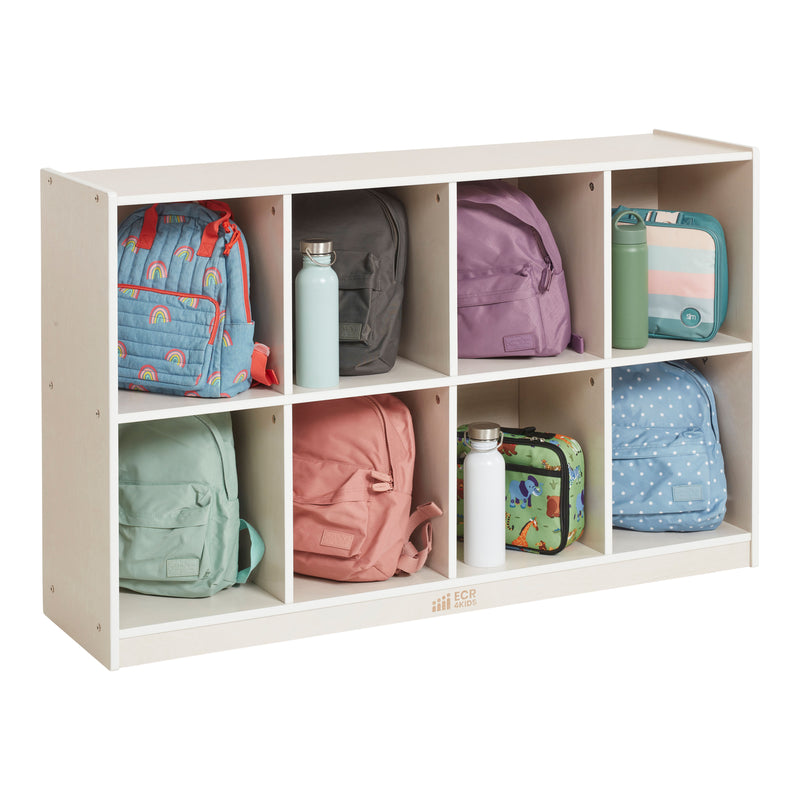 8-Compartment Mobile Backpack Storage Cabinet