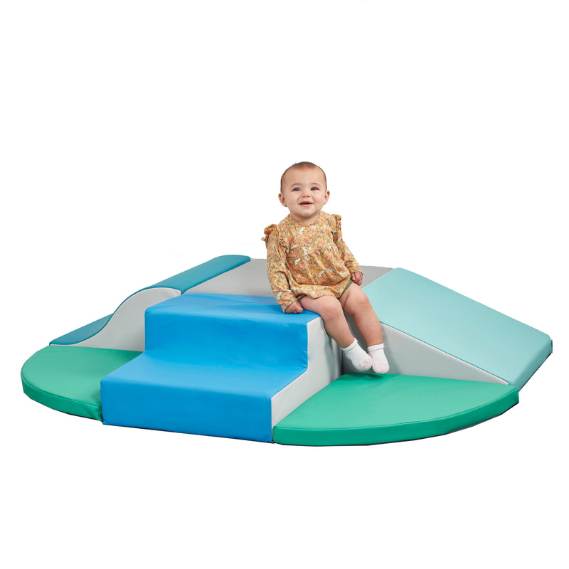 SoftZone Little Me Wall Climb and Slide, Beginner Playset, 6-Piece