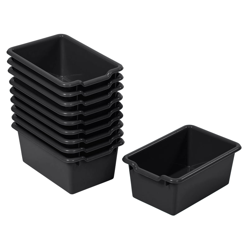 Scoop Front Storage Bins, Multipurpose Organization, 10-Pack