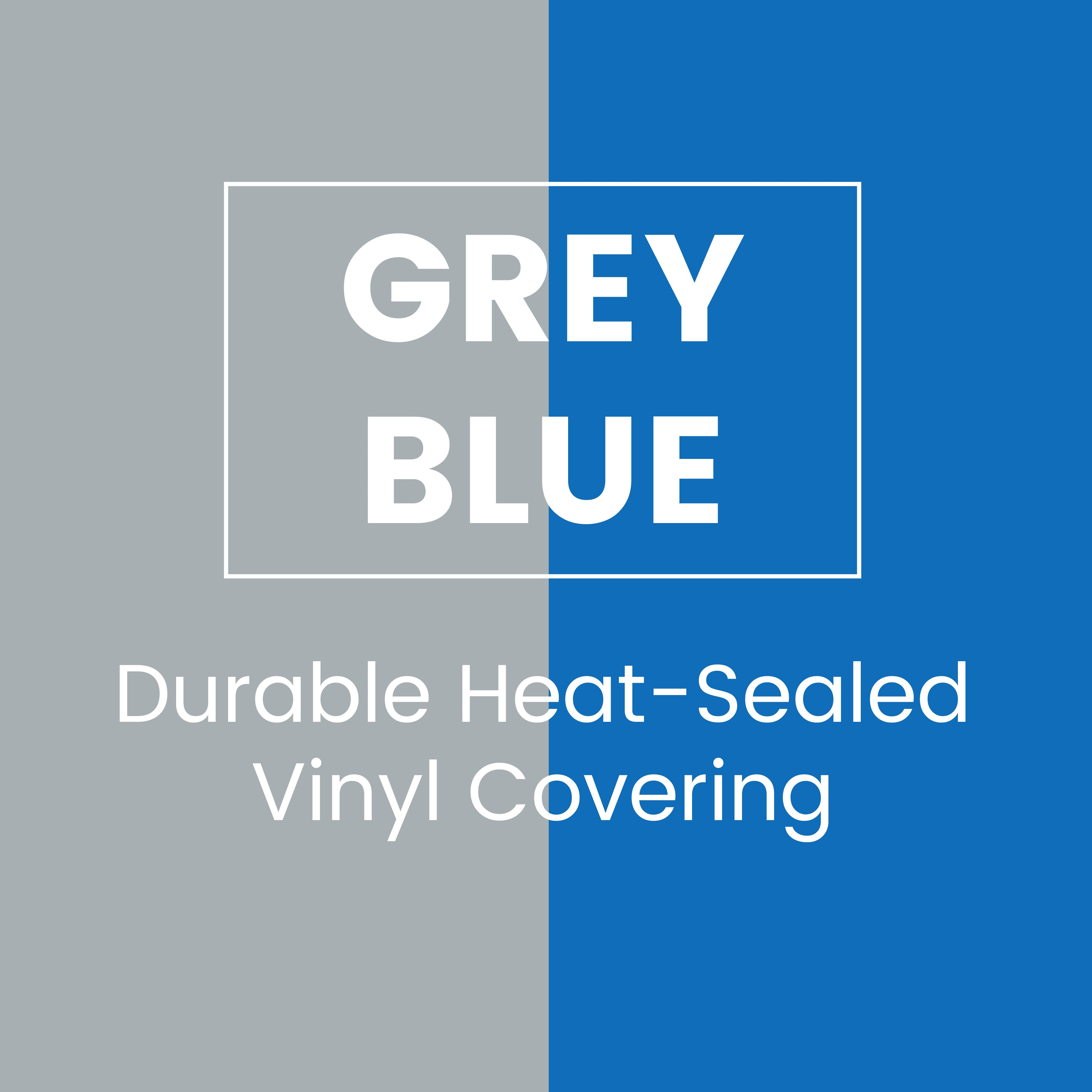 Everyday Folding Rest Mat, 4-Section, Sleeping Pad, Blue/Grey, 5-Pack