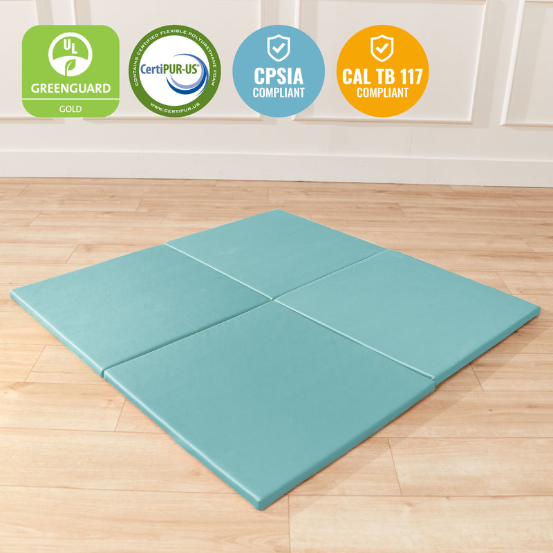 Play Patch Activity Mat Squares, Modular Playmat, 4-Pack