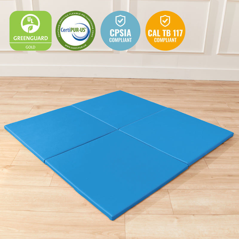 Play Patch Activity Mat Squares, Modular Playmat, 4-Pack