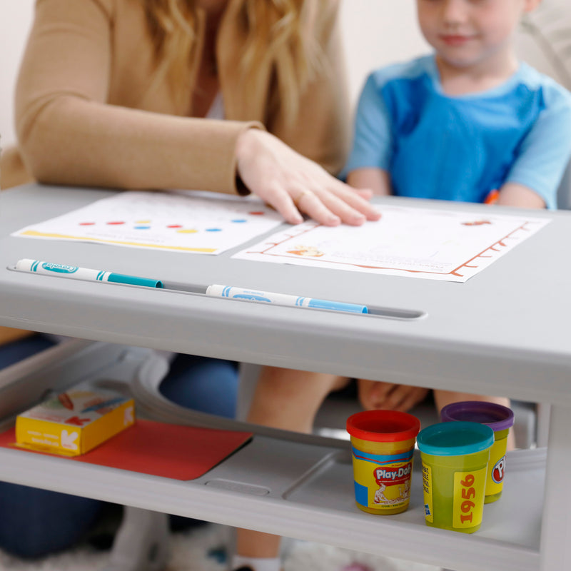 Toddler Plus Desk with Storage and Chair Set